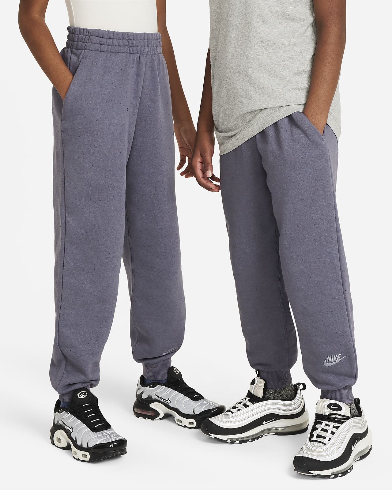 Nike Sportswear Icon Fleece EasyOn 大童宽松加绒长裤