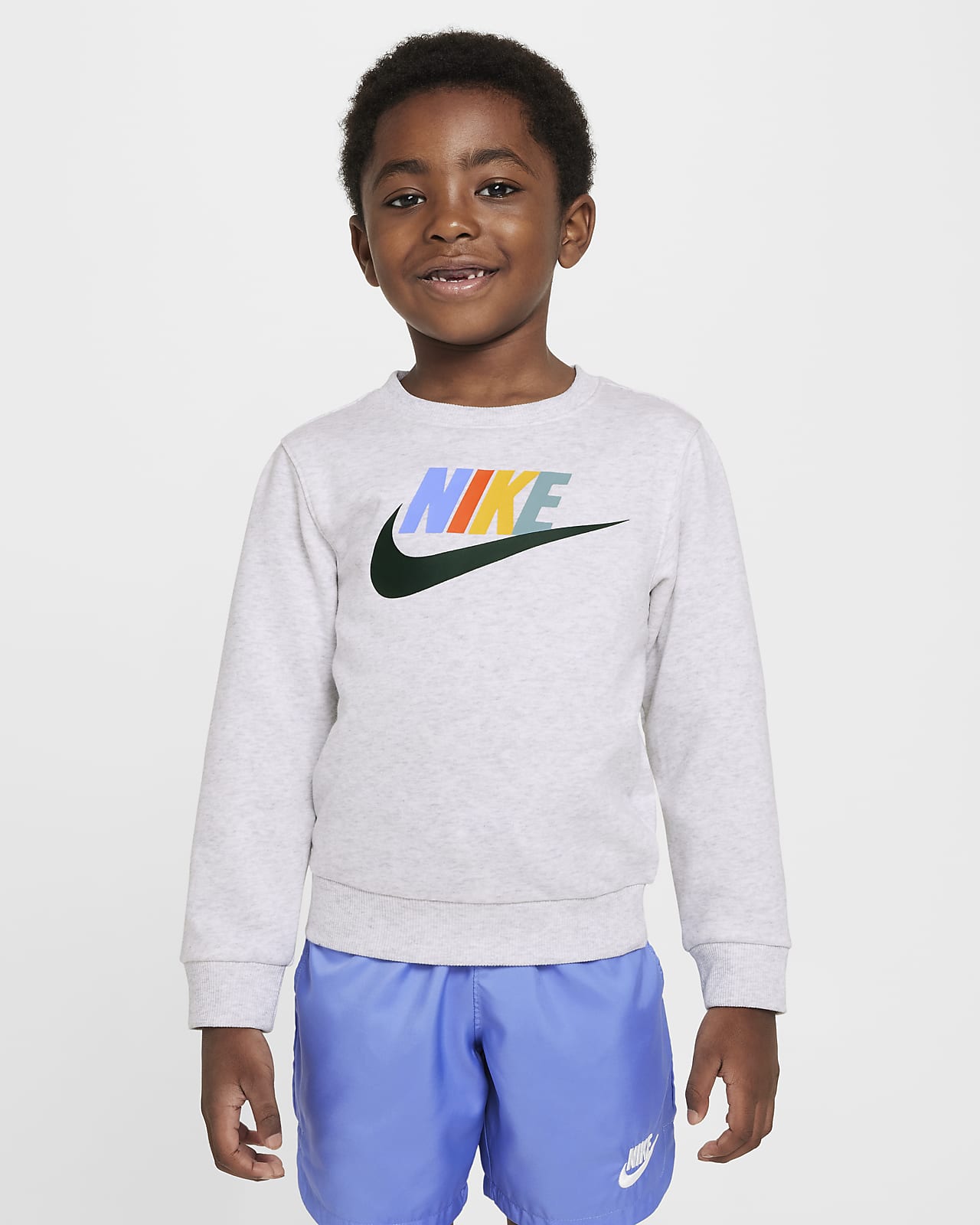 Nike Club 幼童加绒圆领上衣