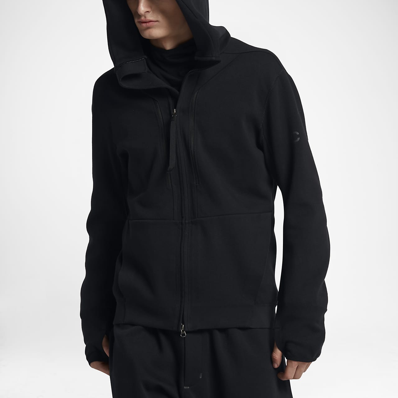 NikeLab ACG Tech Fleece Funnel 男子拉链全开襟连帽衫-NIKE 中文官方网站