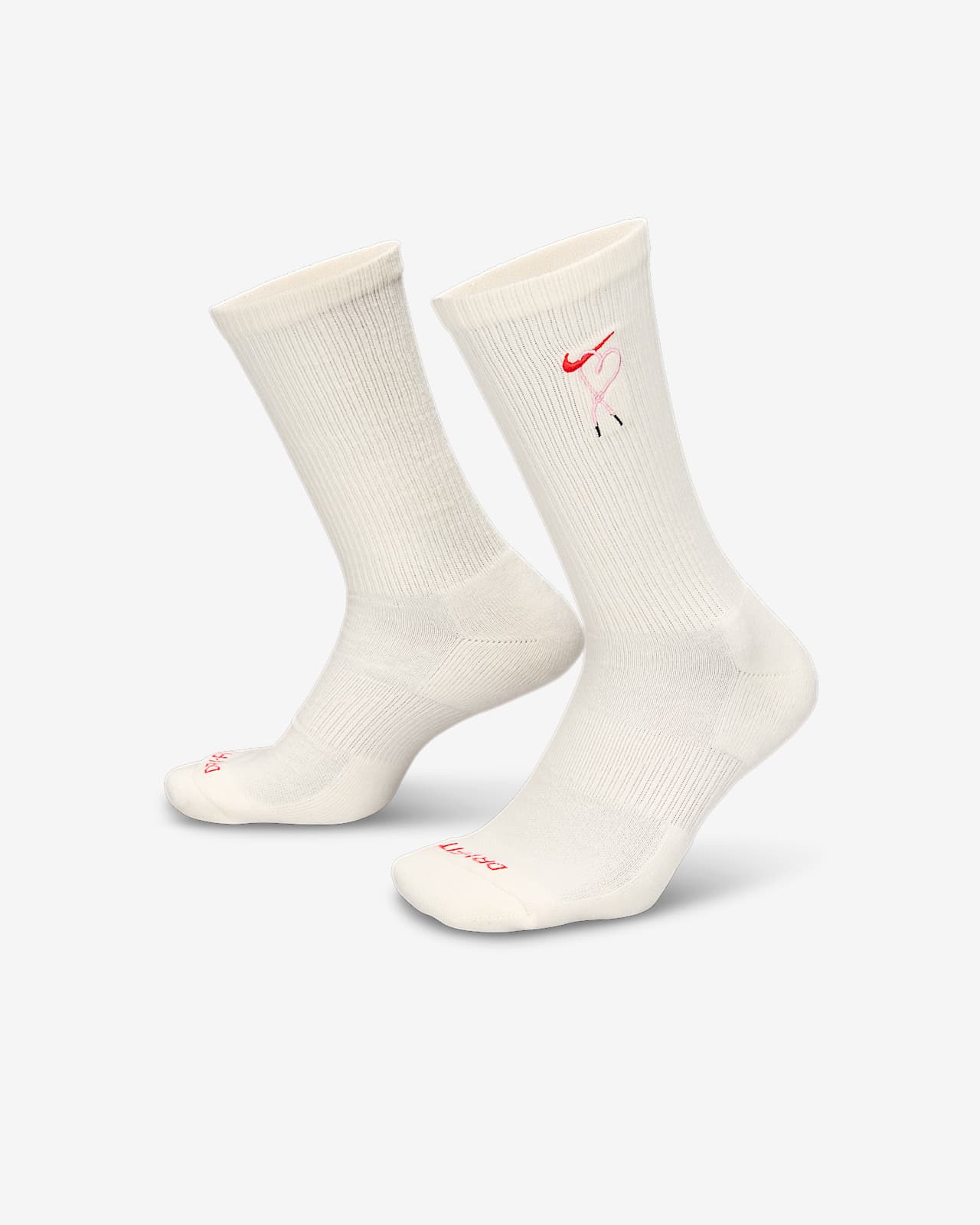 Nike Everyday Plus 情人节舒适速干中筒运动袜（1 双）