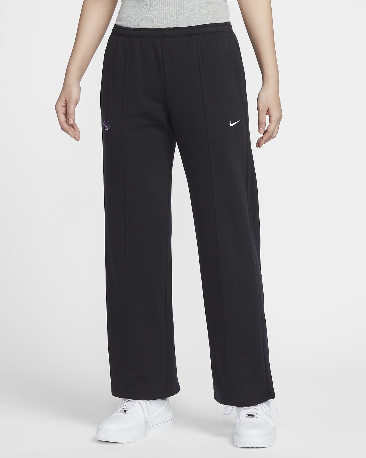 Nike Sportswear Chill Terry 女子中腰法式毛圈直筒运动裤