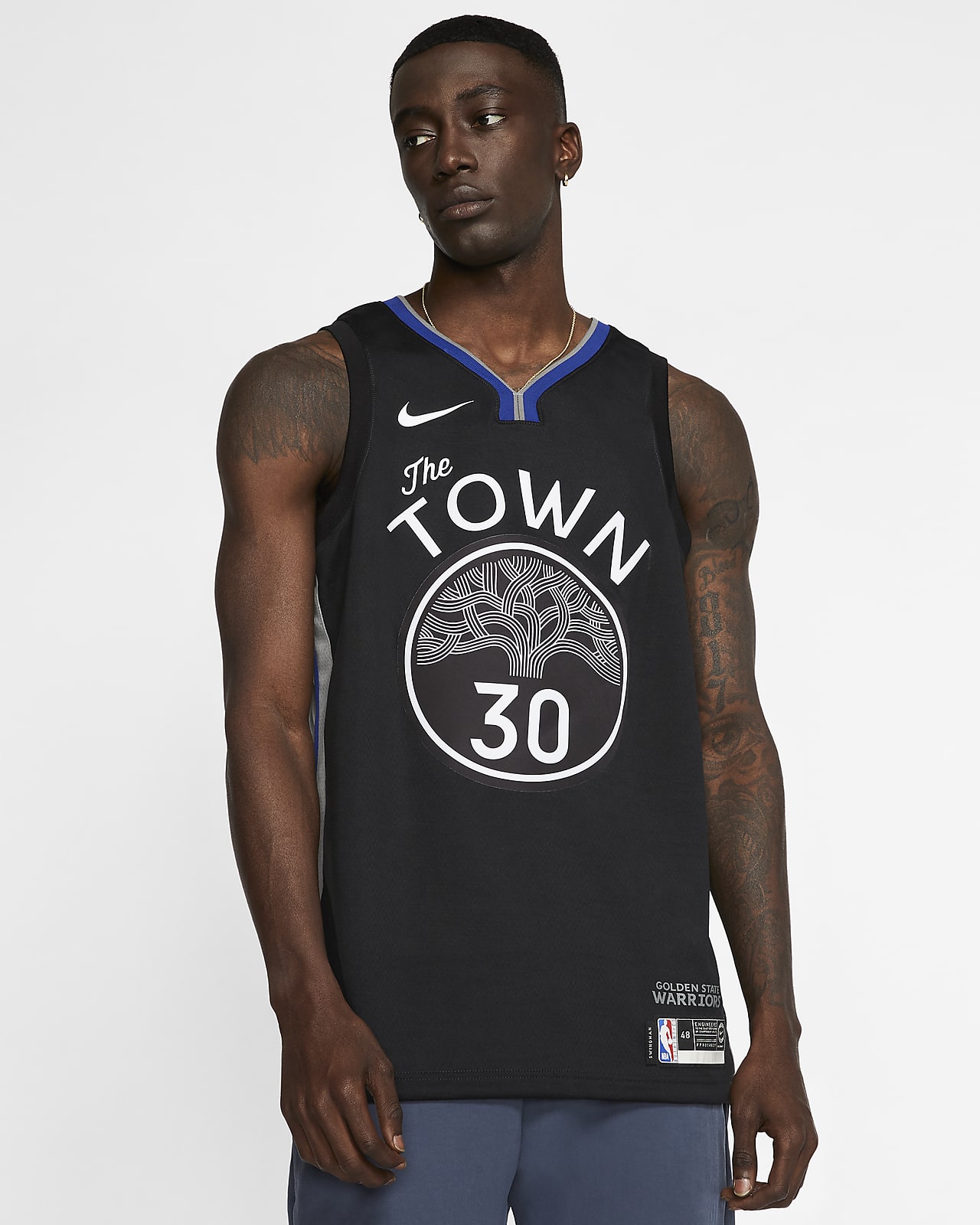 stephen curry) ╟ city edition nike nba swingman jersey 男子球衣