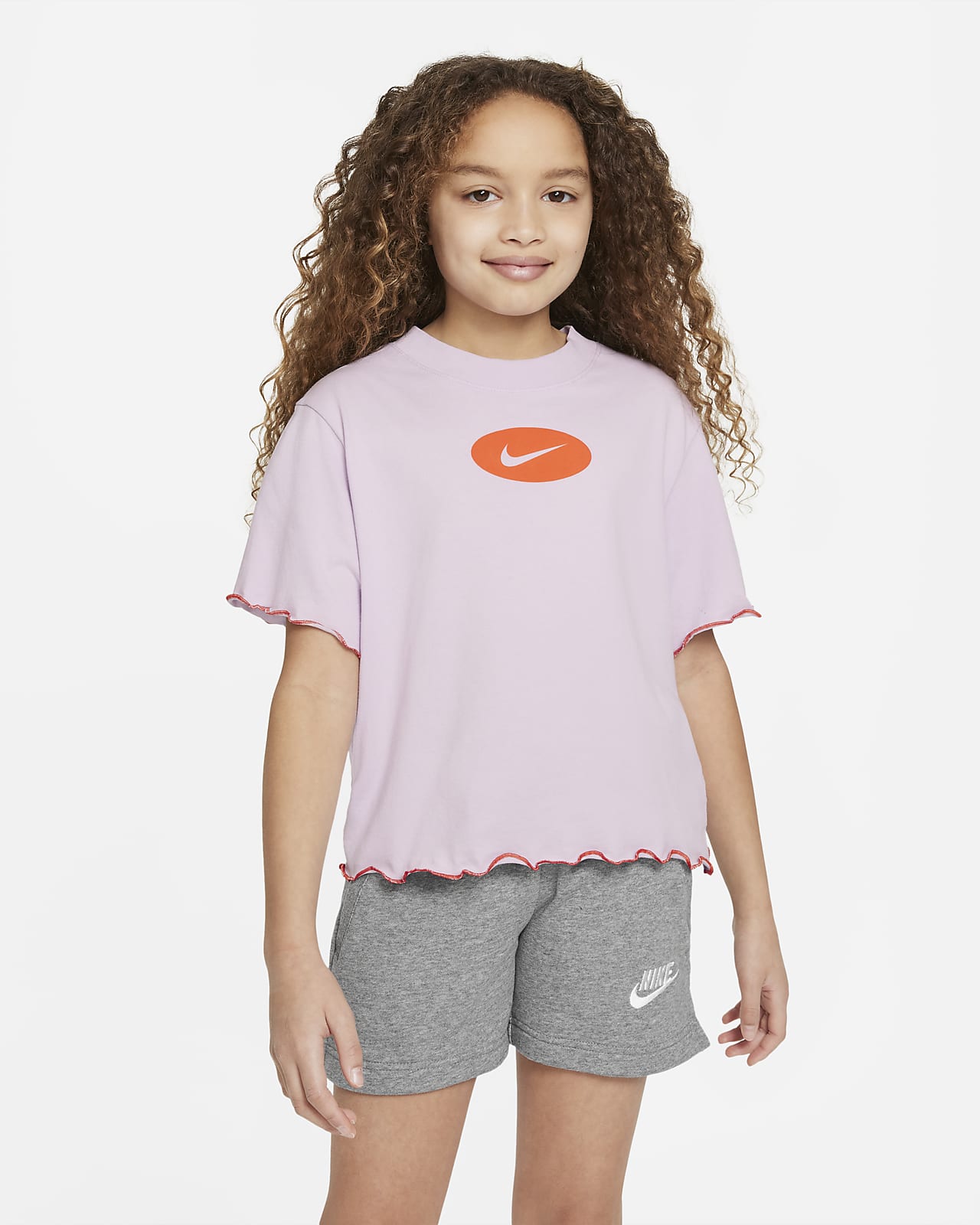 Nike Dri-FIT Icon Clash 大童（女孩）训练T恤
