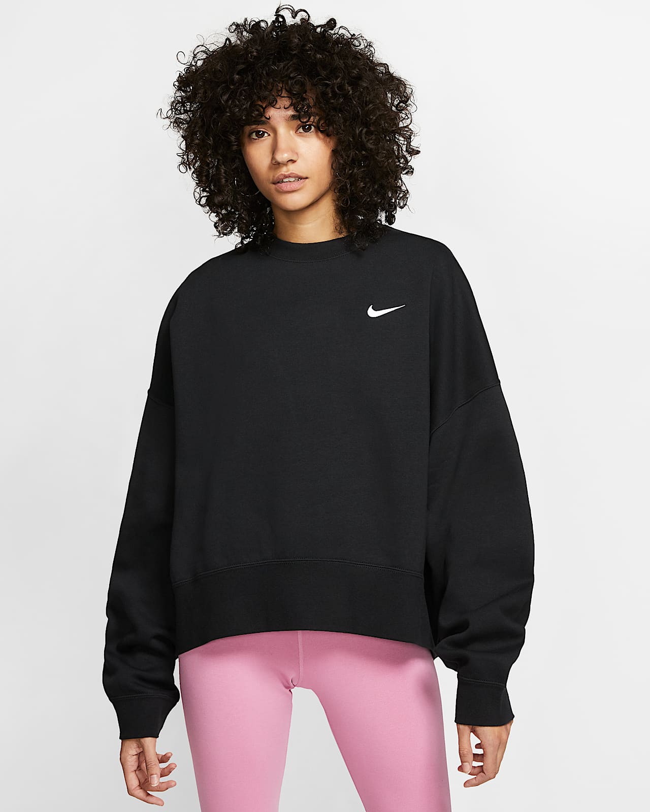 Nike Sportswear Essential 女子加绒圆领上衣