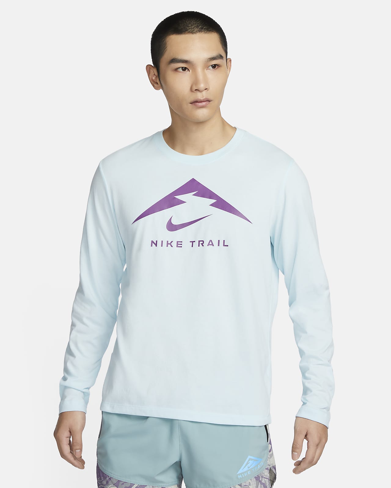 Nike Dri-FIT 男子速干长袖越野跑步T恤