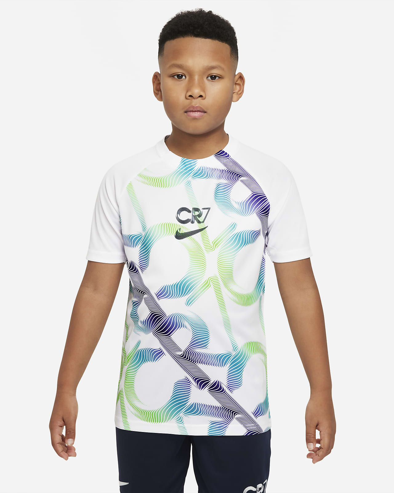 Nike Dri-FIT CR7 耐克C罗系列大童短袖足球上衣