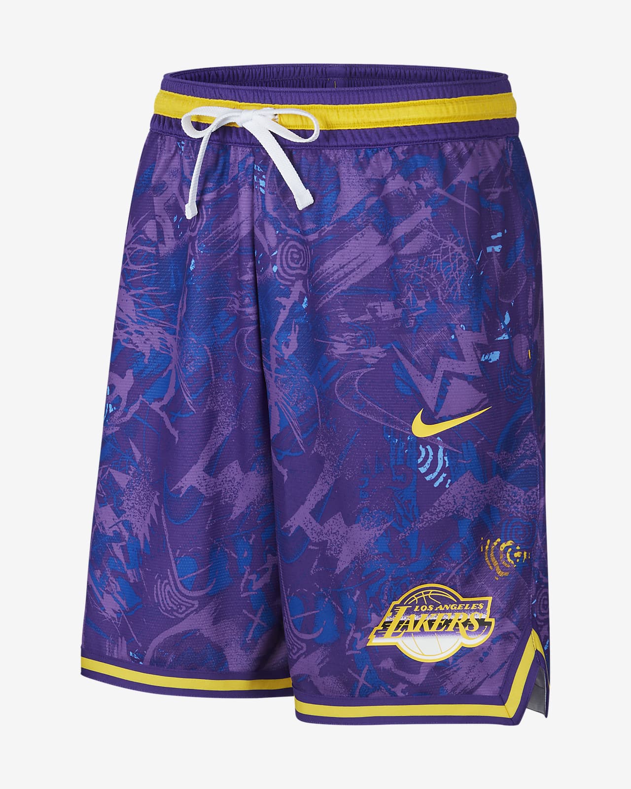洛杉矶湖人队 Select Series Nike NBA 男子印花篮球短裤