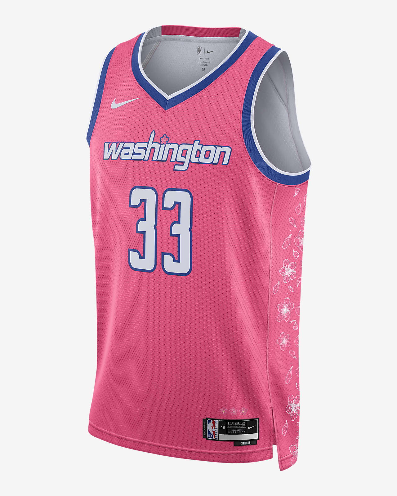 华盛顿奇才队 City Edition Nike Dri-FIT NBA Swingman Jersey 男子速干球衣