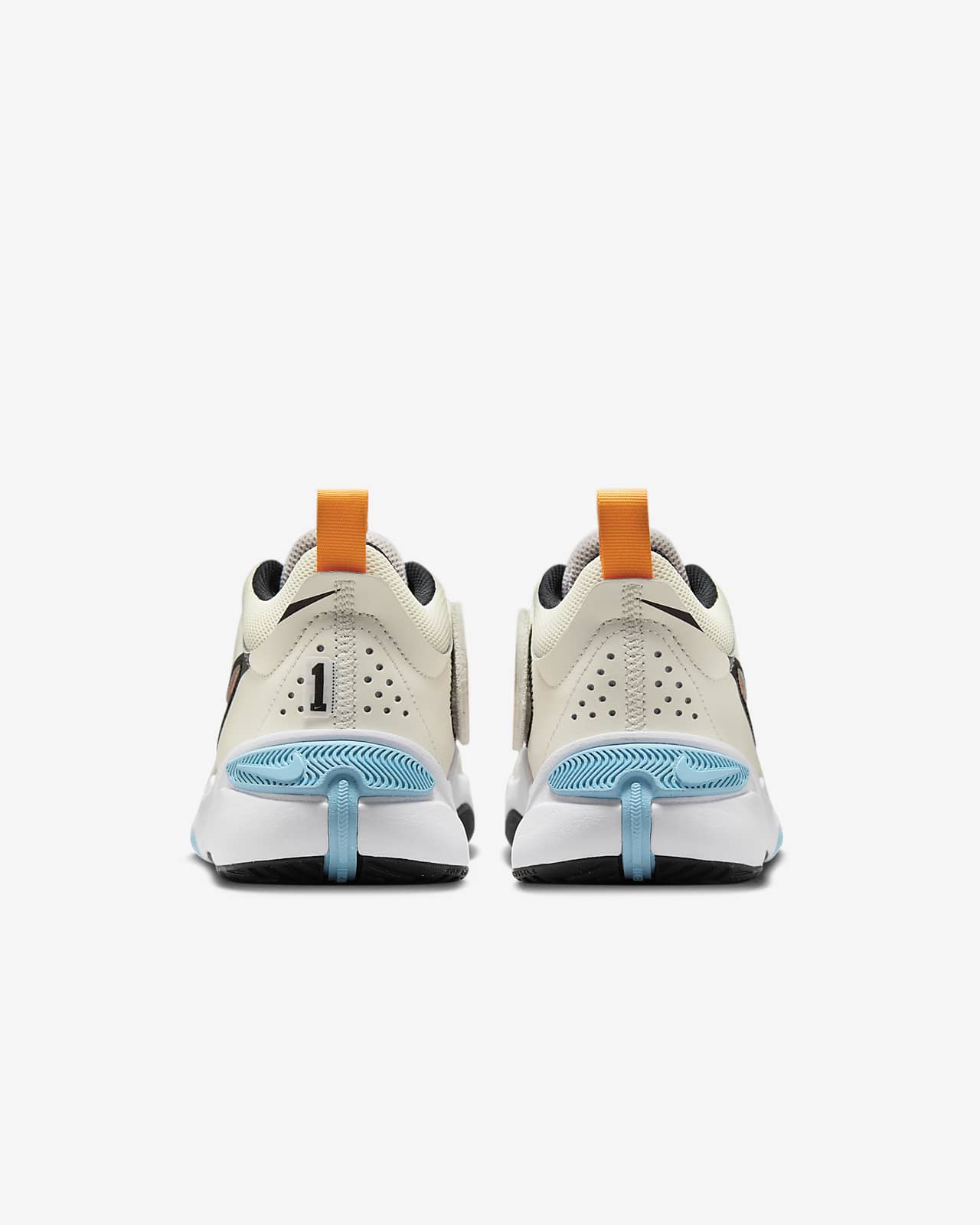 nike team hustle d 11 (gs) 耐高篮球系列大童魔术贴易穿脱篮球童鞋