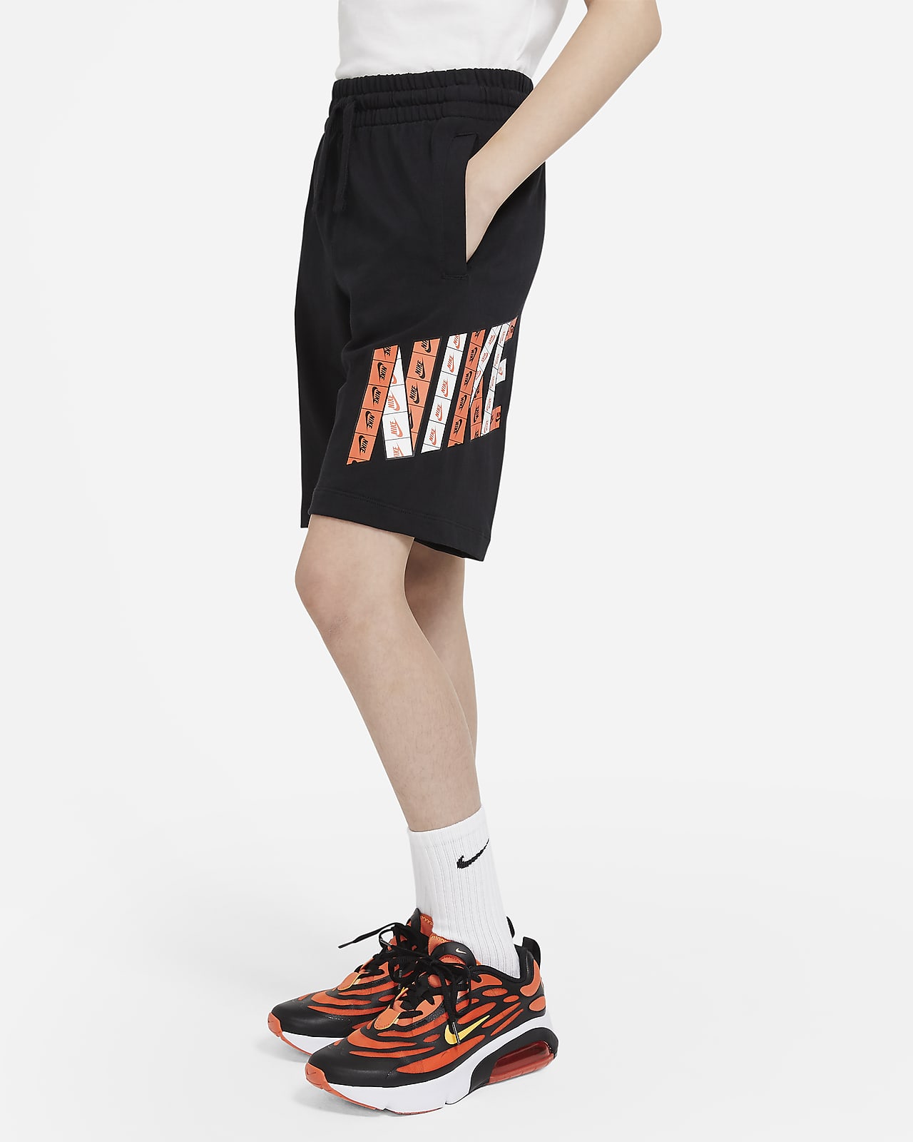 Nike Sportswear 大童（男孩）印花针织短裤