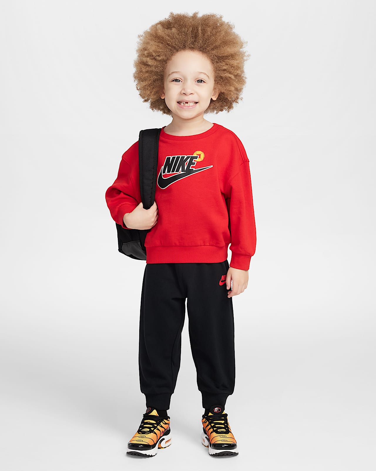 Nike Sportswear 耐克灵蛇迎新系列婴童圆领上衣和长裤套装