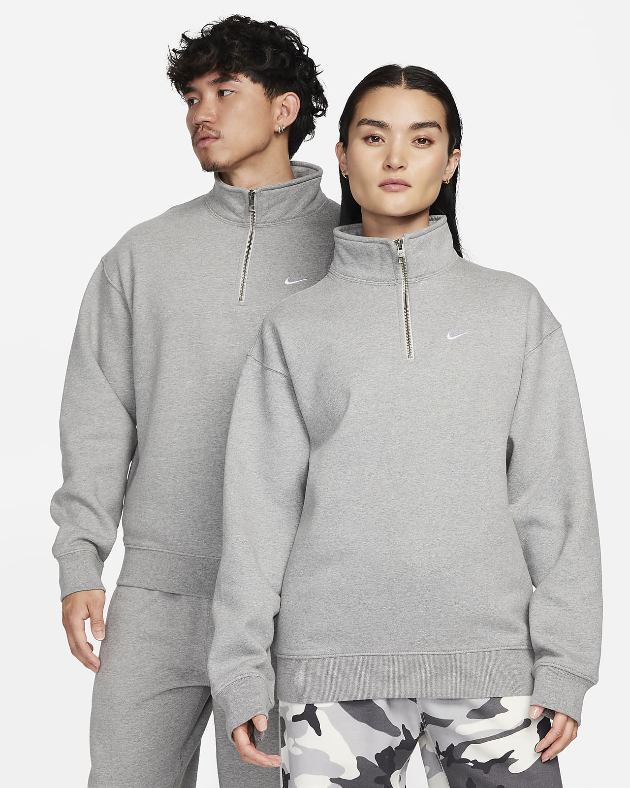 Nike Solo Swoosh 男子加绒 1/4 拉链开襟上衣