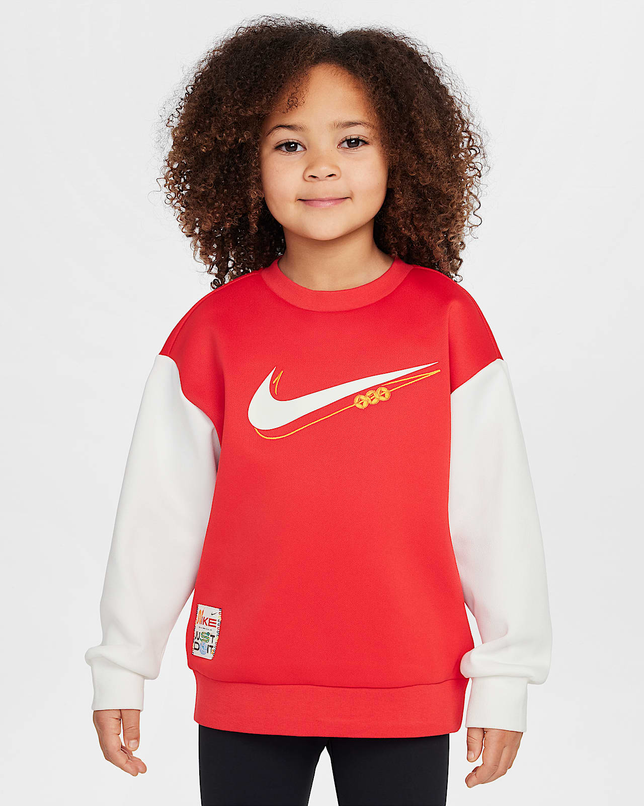 Nike 耐克灵蛇迎新系列幼童撞色圆领上衣