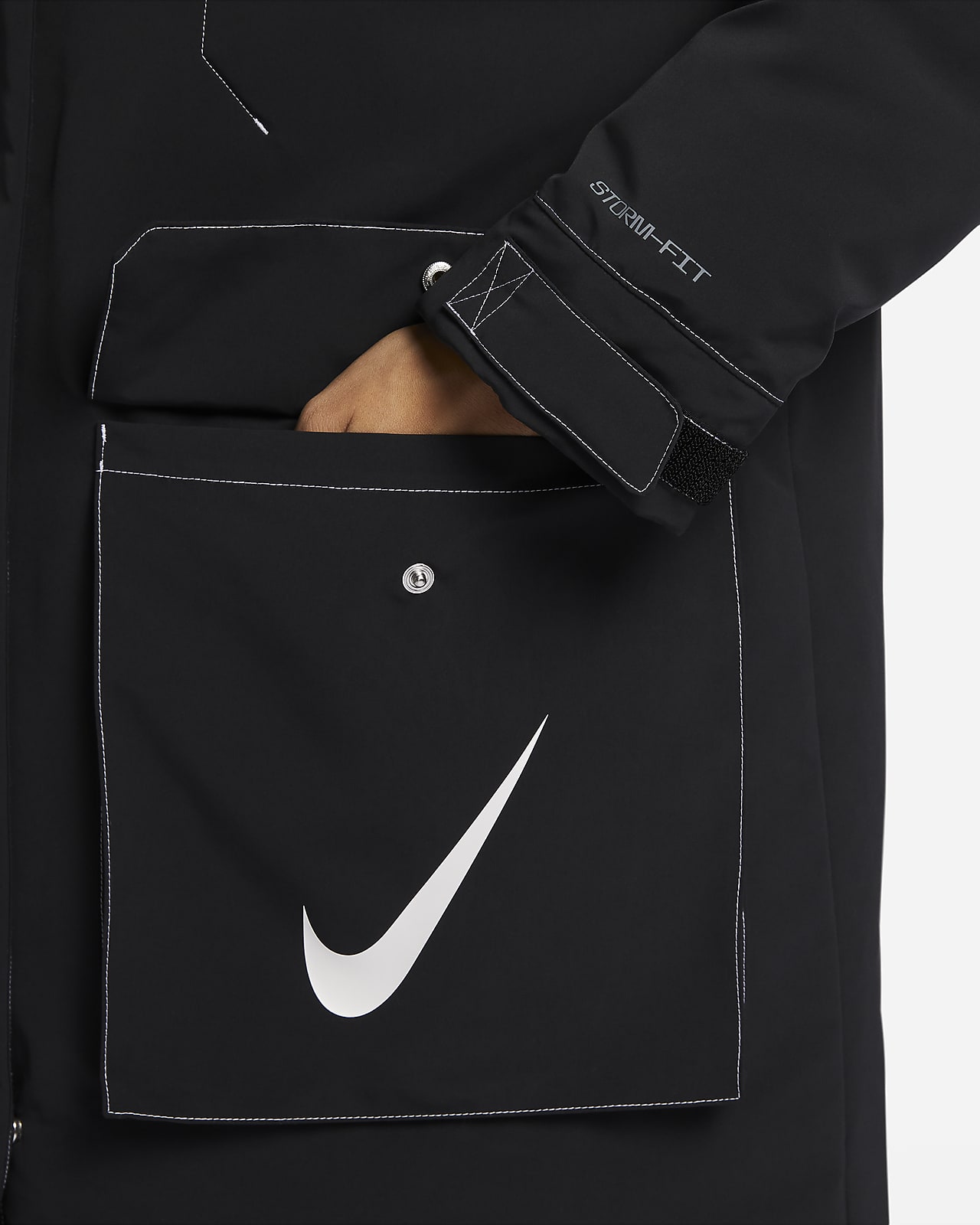 Nike Sportswear Swoosh Storm-FIT 女子Oversize 风防风拒水羽绒连帽外套-NIKE 中文官方网站