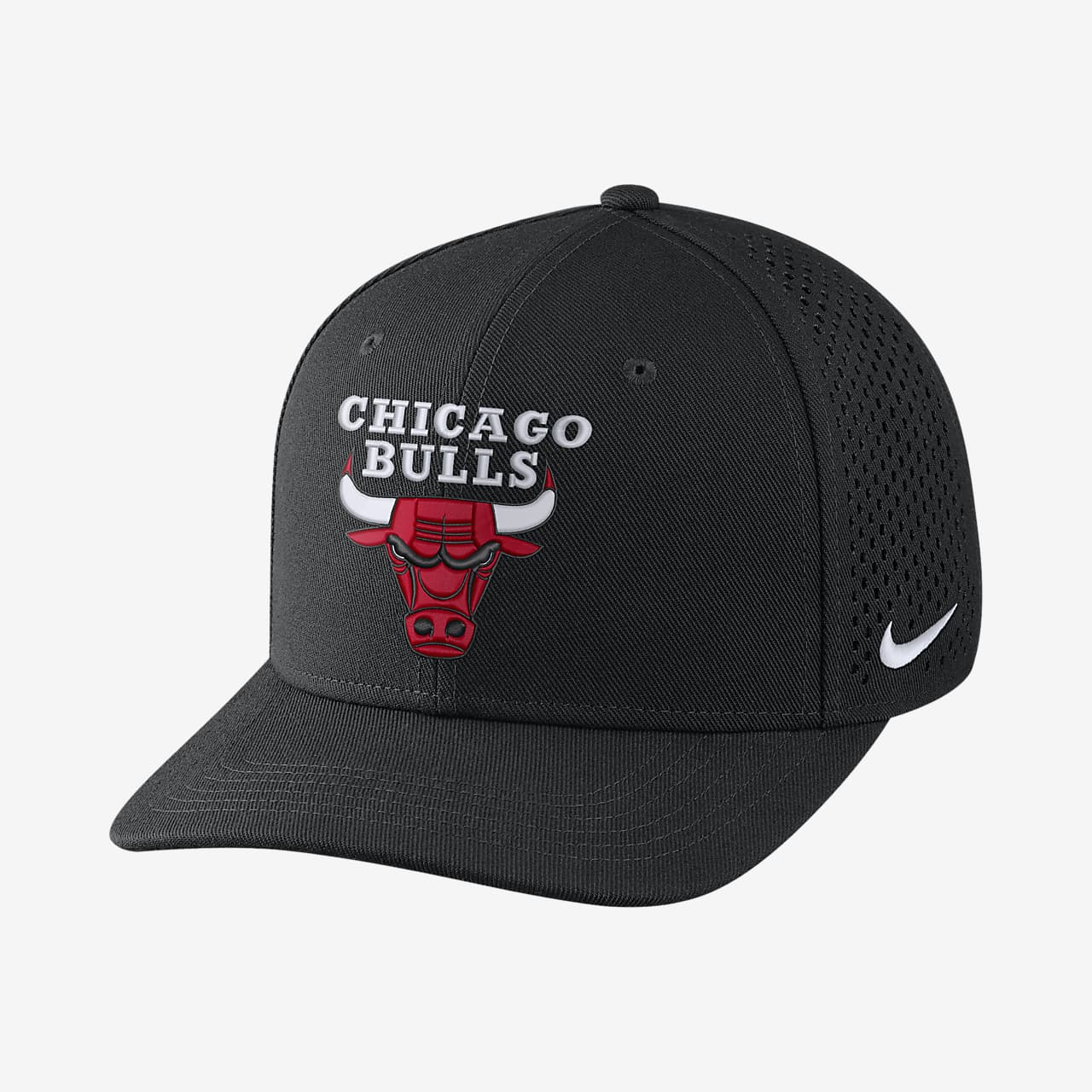 芝加哥公牛队 Nike AeroBill Classic99 男/女 NBA 可调节运动帽