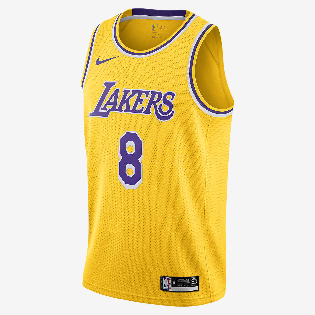 洛杉矶湖人队 (Kobe Bryant) Icon Edition Nike NBA Swingman Jersey 男子球衣