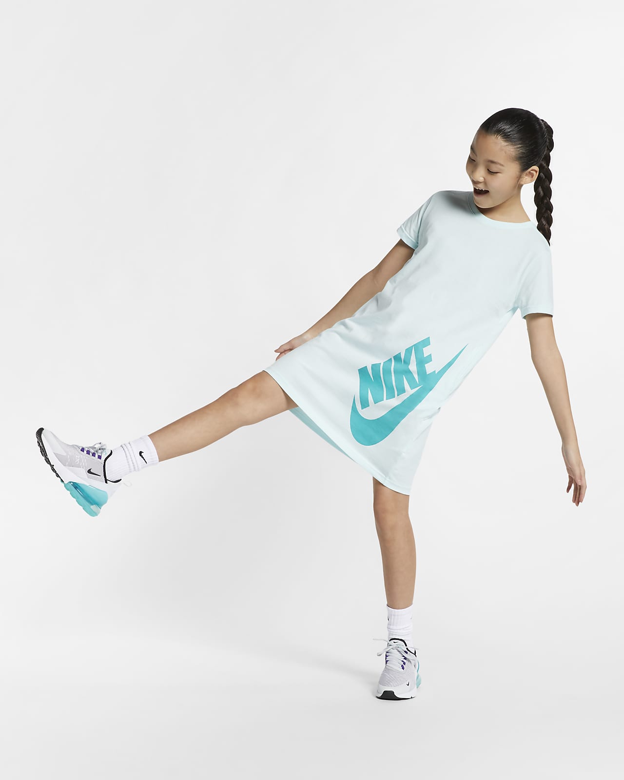 Nike Sportswear 大童（女孩）T恤式连衣裙