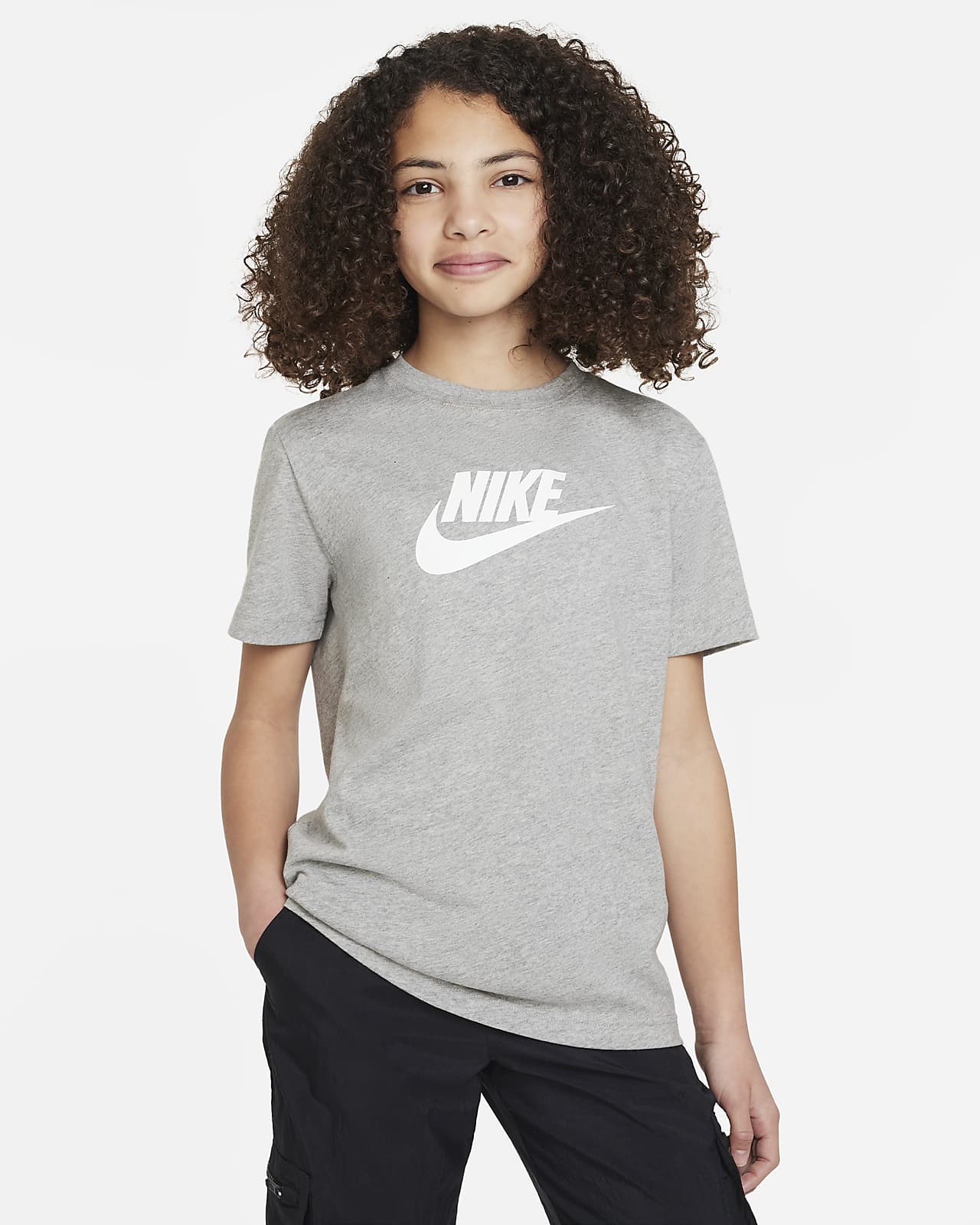 Nike Sportswear 大童（女孩）经典大勾T恤