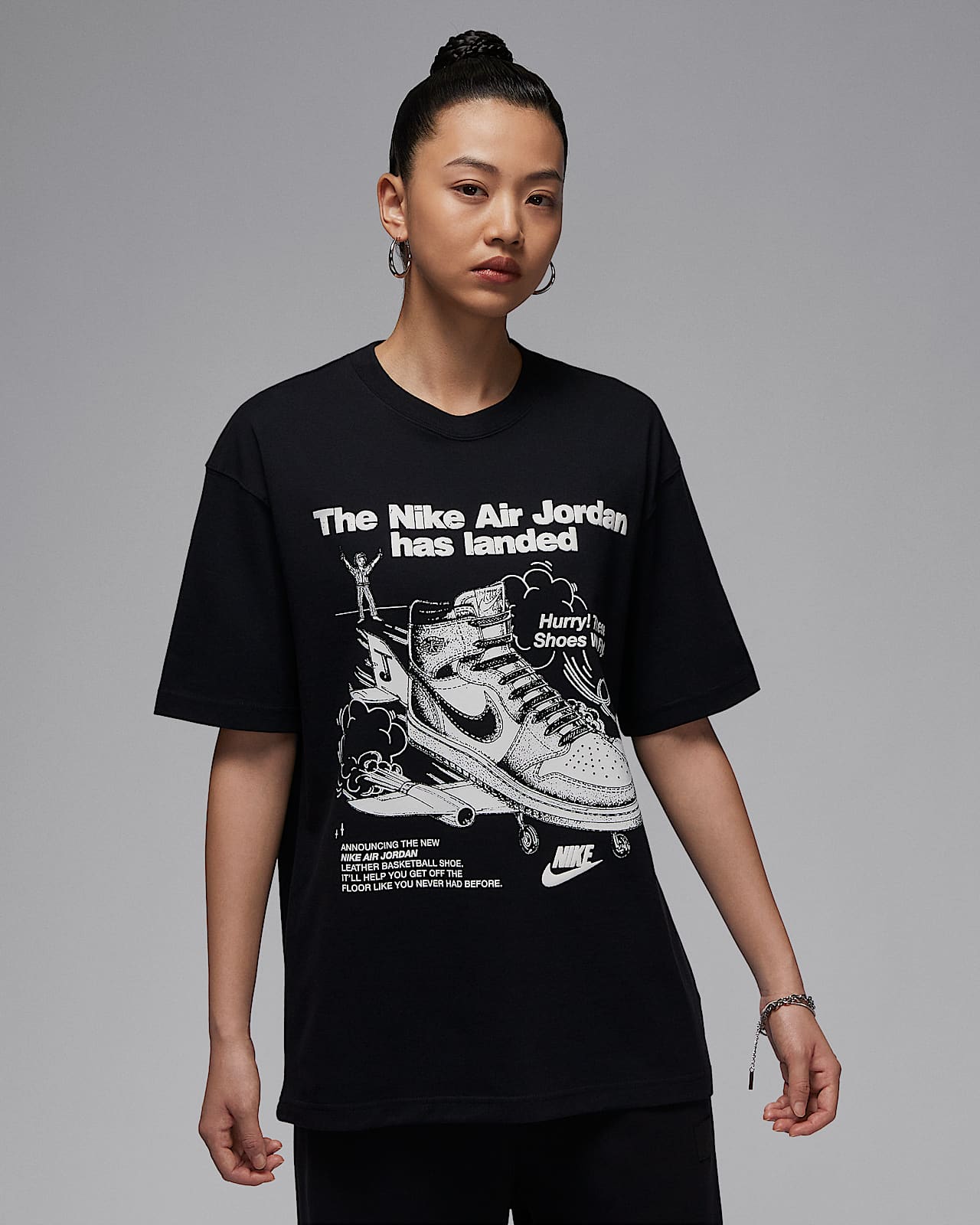 Jordan 女子Oversize 风印花T恤-NIKE 中文官方网站