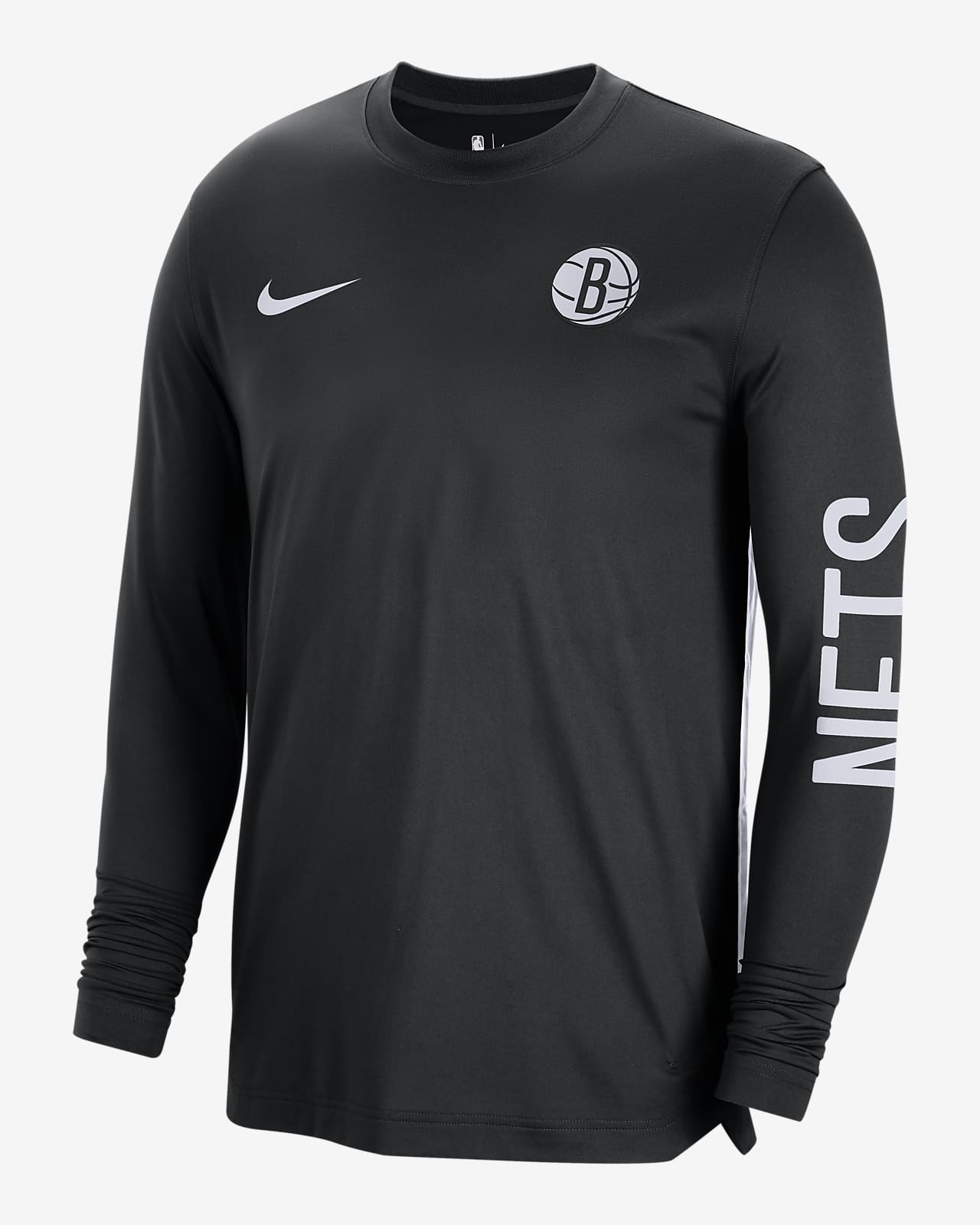 布鲁克林篮网队 Nike Dri-FIT NBA 男子速干长袖上衣