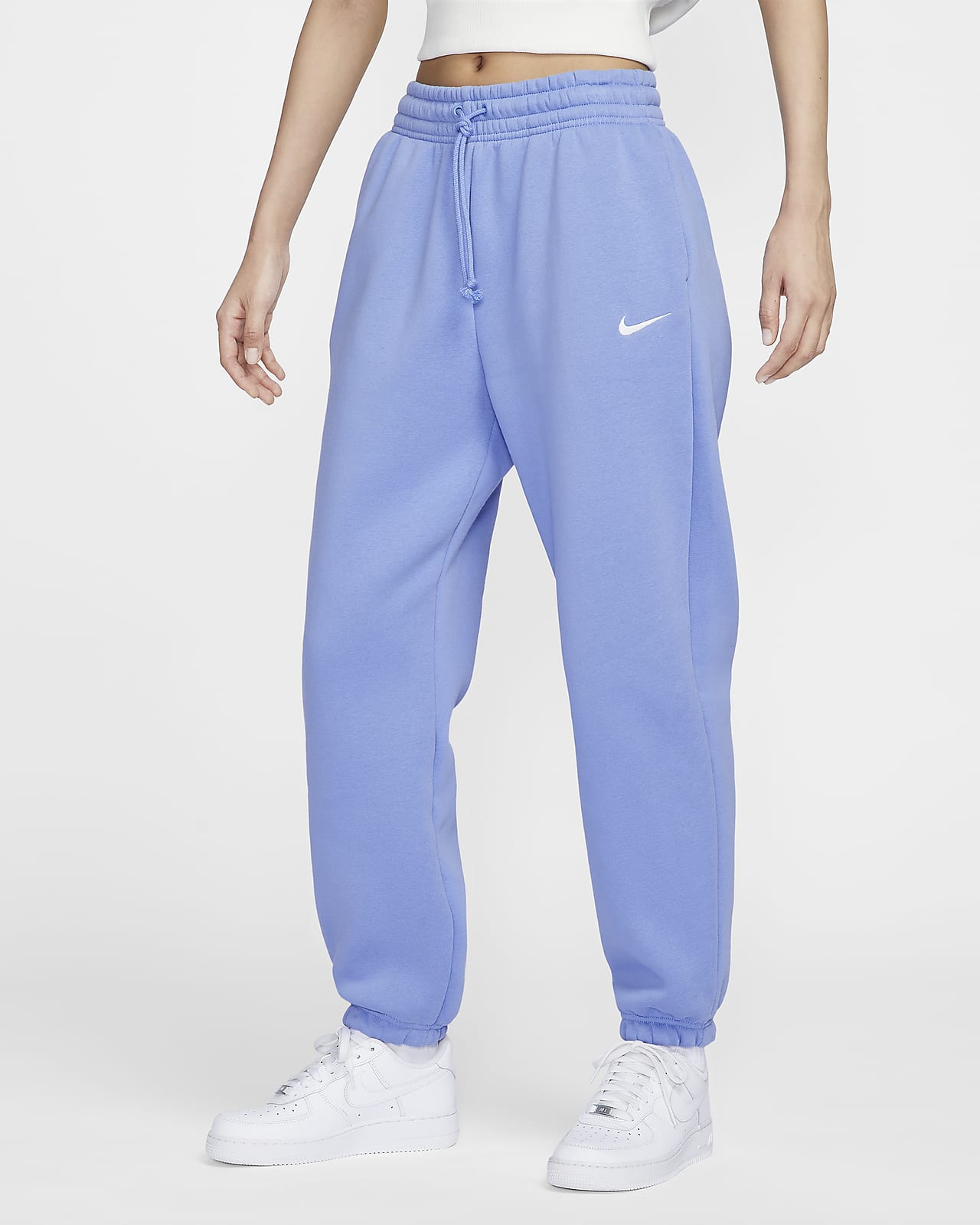 Nike Sportswear Phoenix Fleece 女子高腰 Oversize 风加绒直筒运动裤
