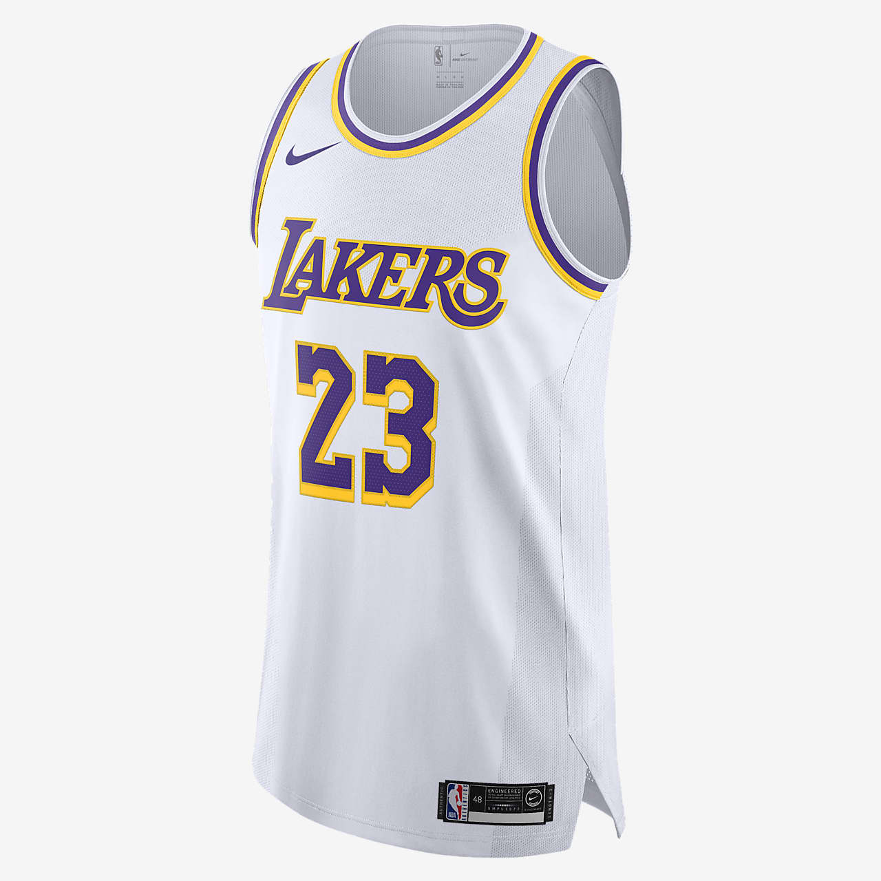 洛杉矶湖人队 (LeBron James) Association Edition Nike NBA Jersey 男子球衣
