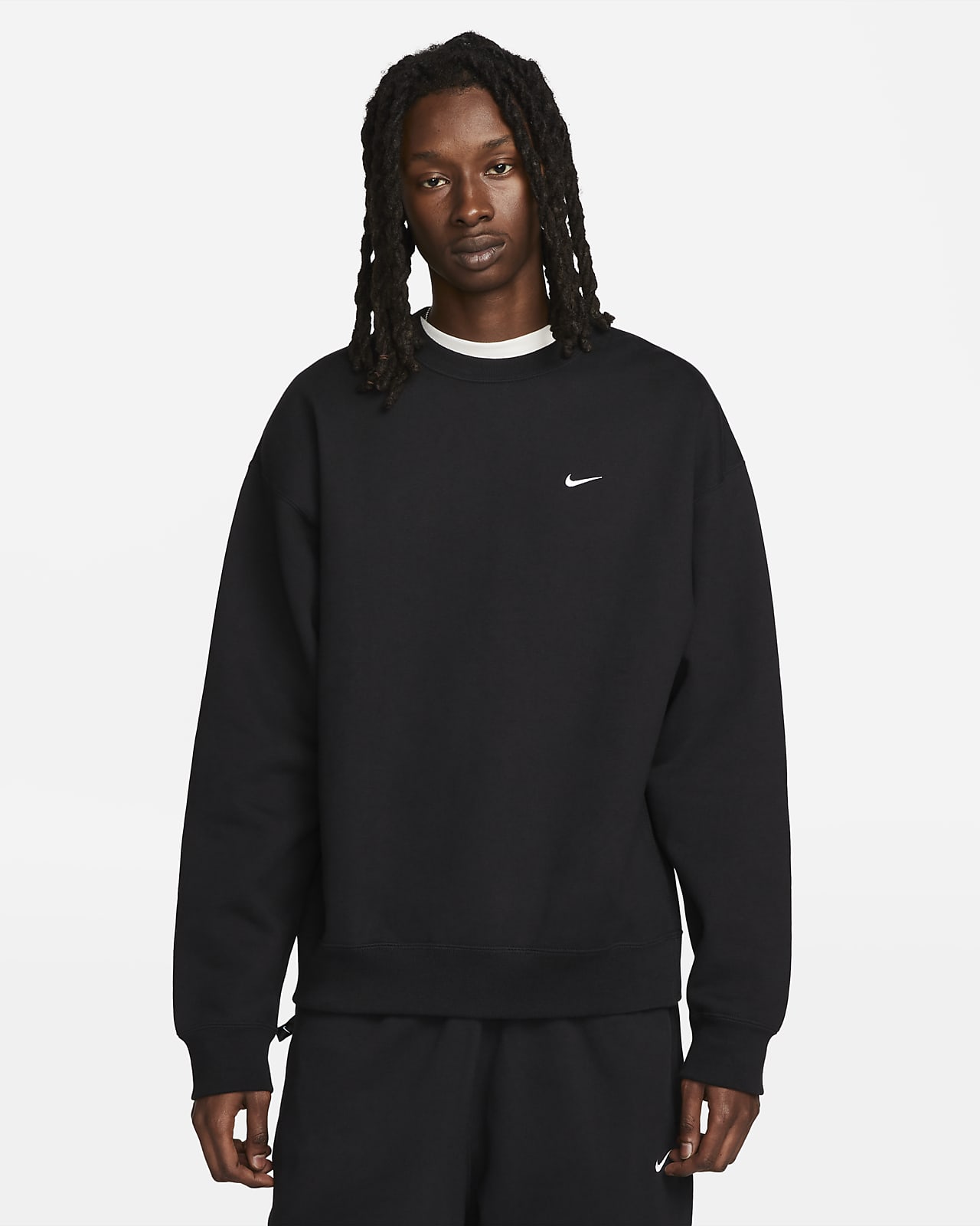 Nike Solo Swoosh 男子加绒圆领上衣