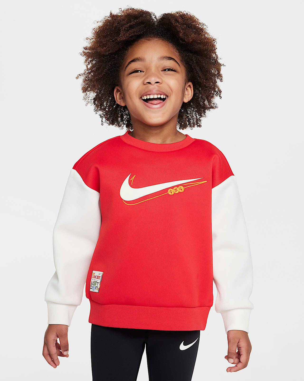 Nike 耐克灵蛇迎新系列婴童撞色圆领上衣