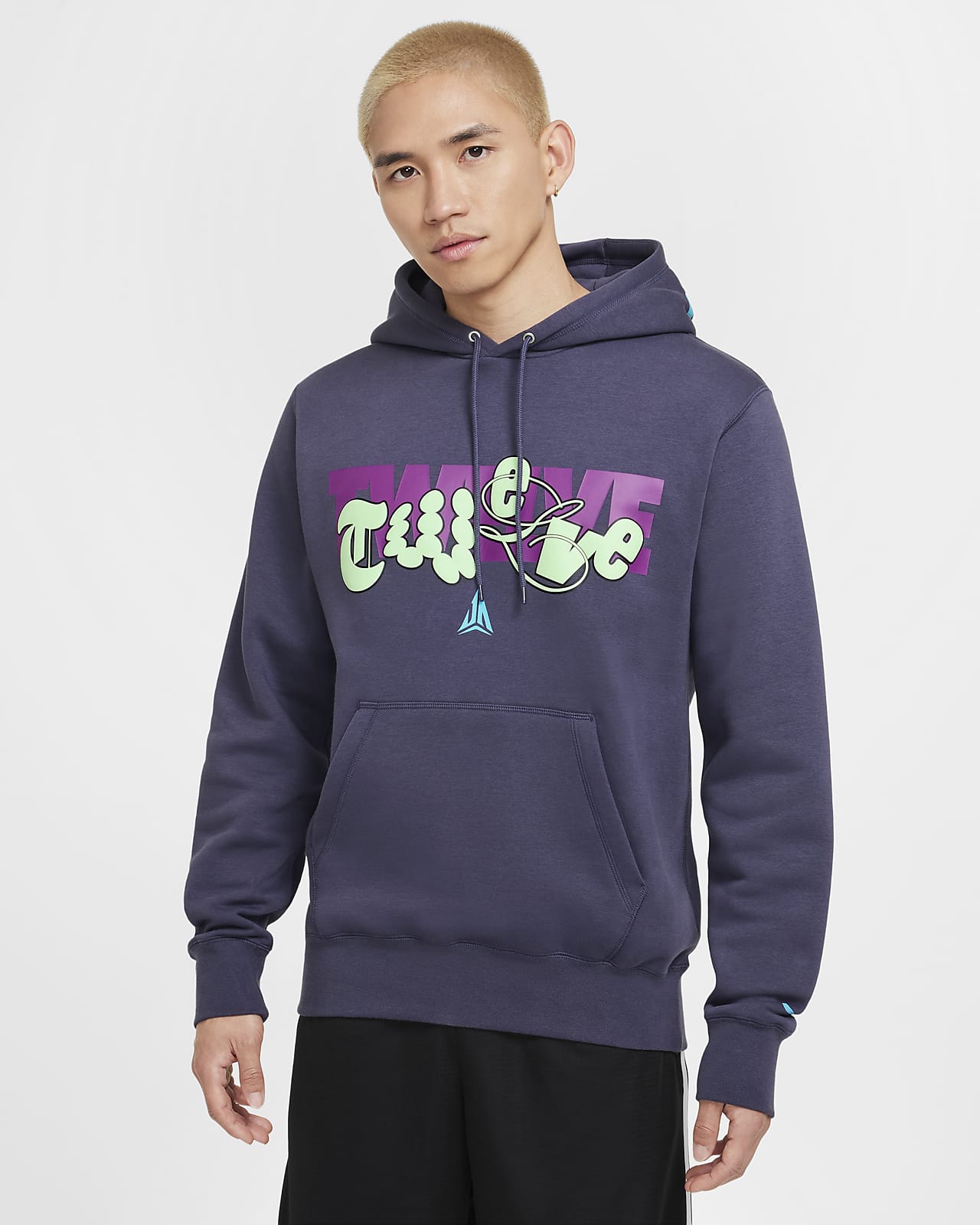 Ja Club Fleece 莫兰特男子加绒篮球连帽衫