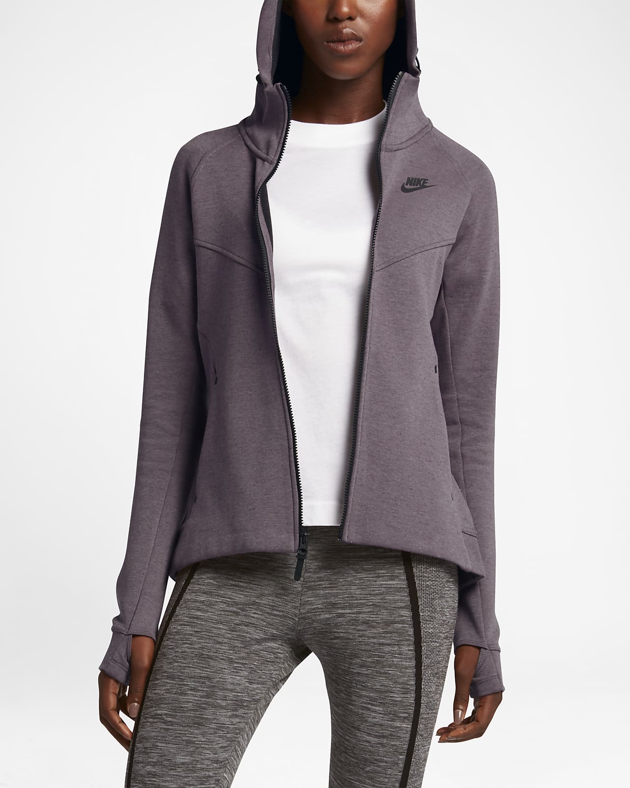 Nike Sportswear Tech Fleece Windrunner 女子全长拉链开襟连帽衫