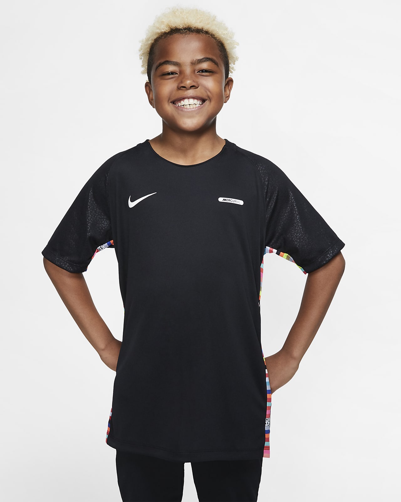 Nike Dri-FIT Mercurial 耐克刺客系列大童（男孩）短袖足球上衣