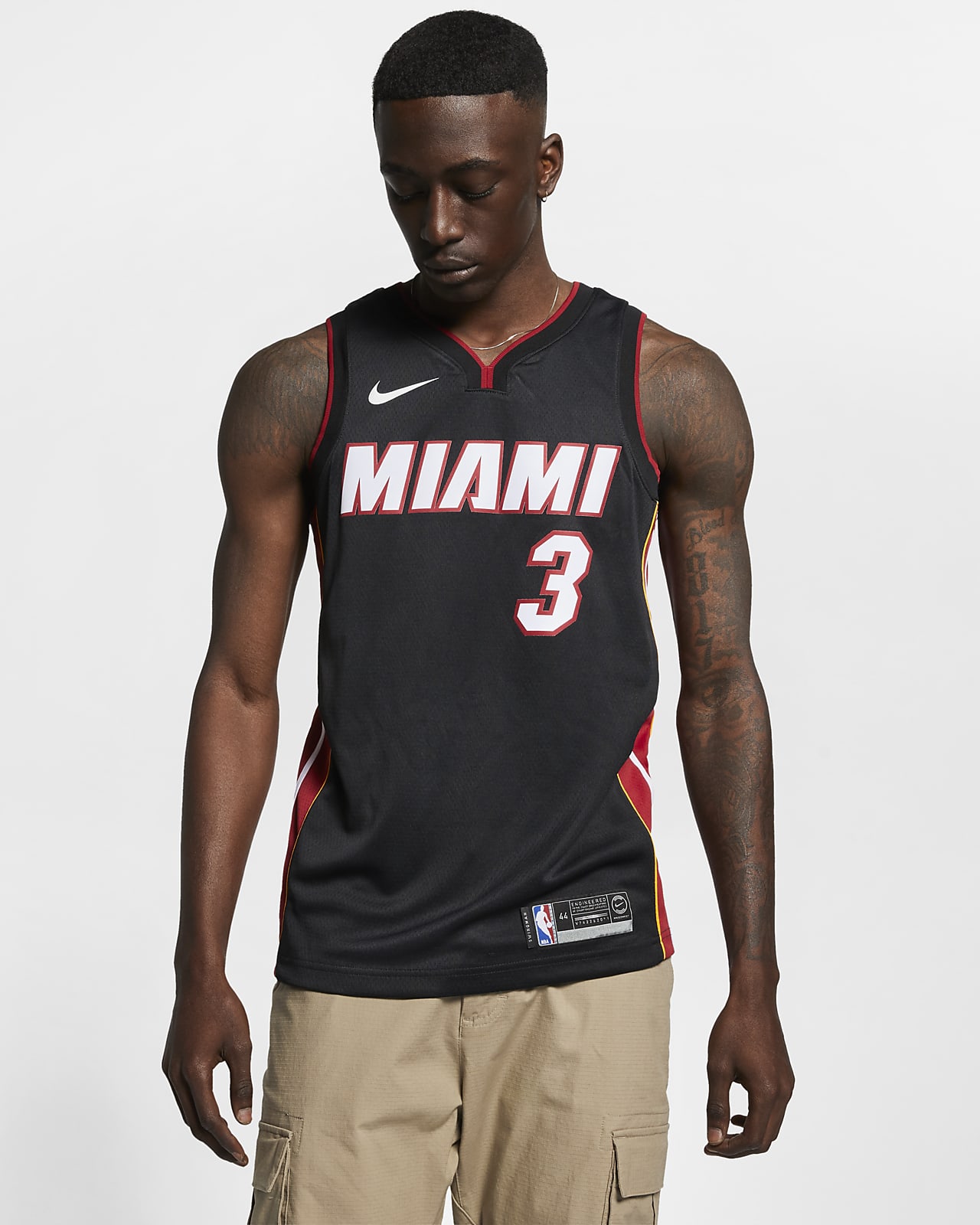 迈阿密热火队 (Dwyane Wade) Icon Edition Nike NBA Swingman Jersey 男子球衣