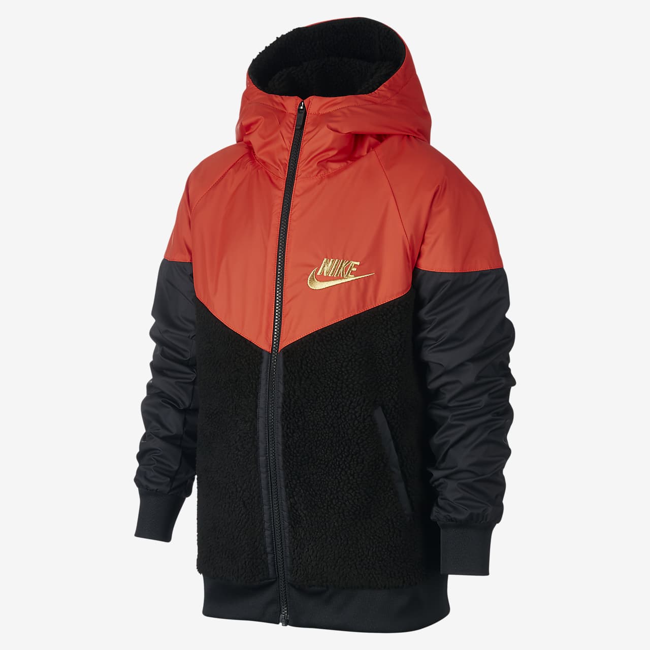 Nike Sportswear Windrunner Sherpa 大童（男孩）夹克