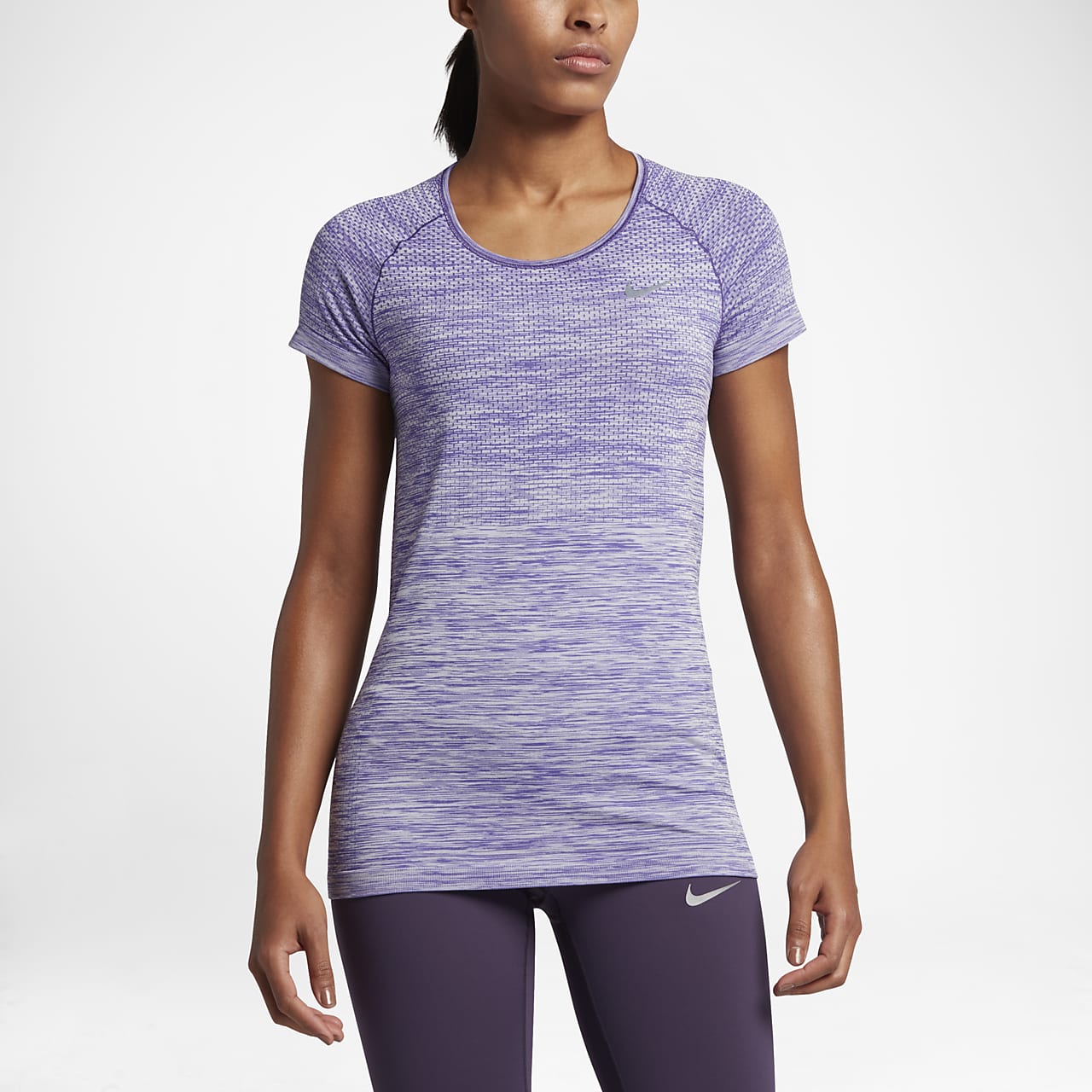 Nike Dri-FIT Knit 女子短袖跑步上衣