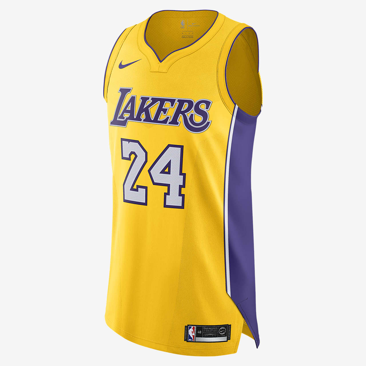 洛杉矶湖人队 (Kobe Bryant) Icon Edition Nike NBA Authentic Jersey 男子球衣