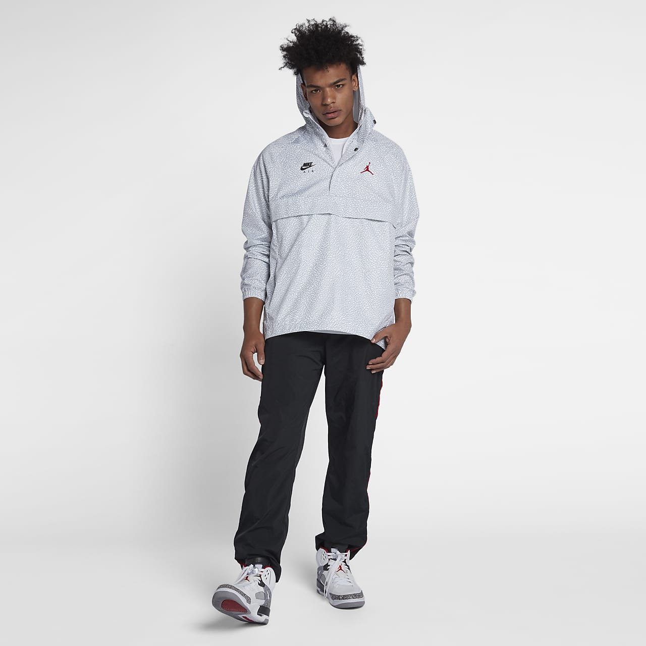 Nike air jordan sportswear wings 1988 anorak white top