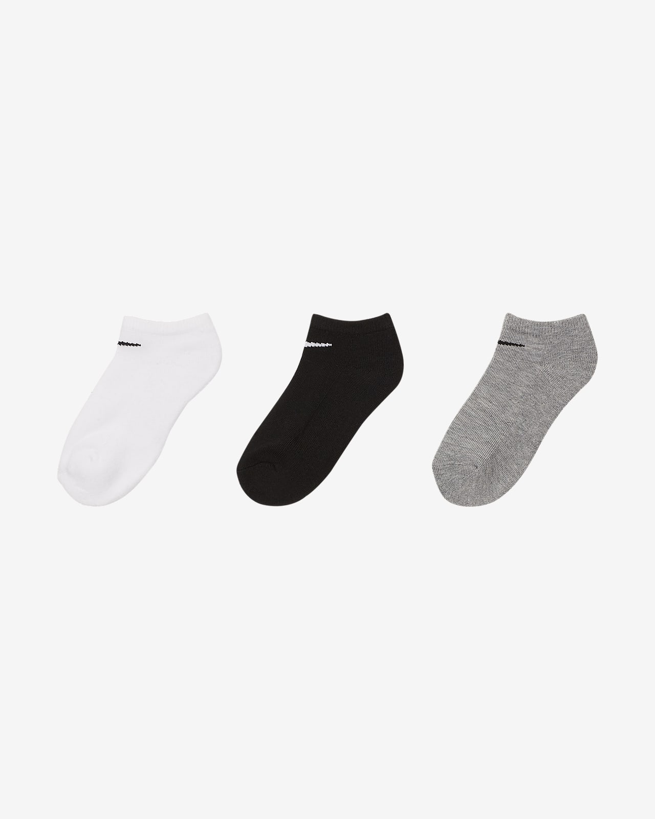 Nike Basics 幼童运动船袜（3 双）