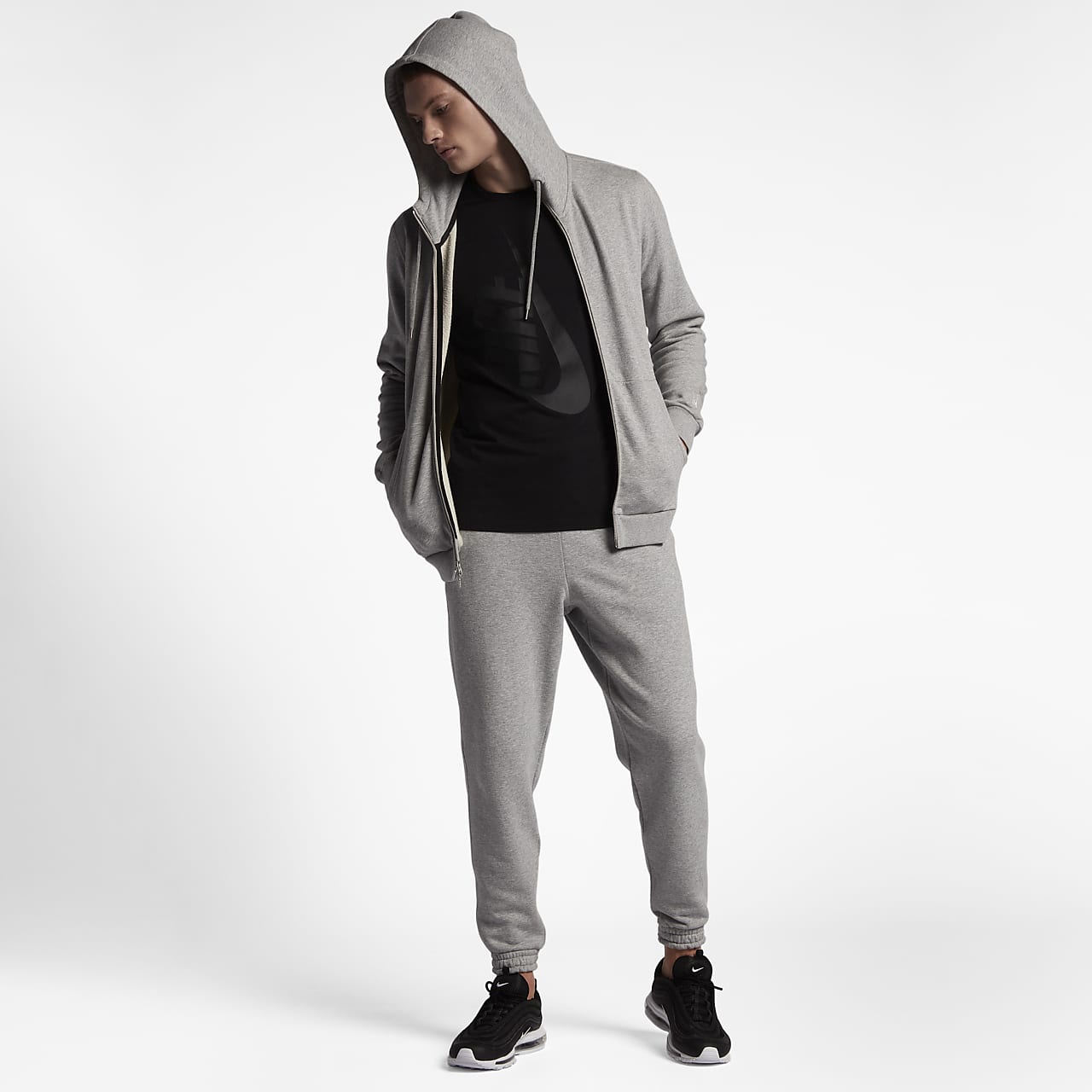 NikeLab Made In Italy Full Zip ç·åè¿å¸½è¡«-NIKE 䏿宿¹ç½ç«