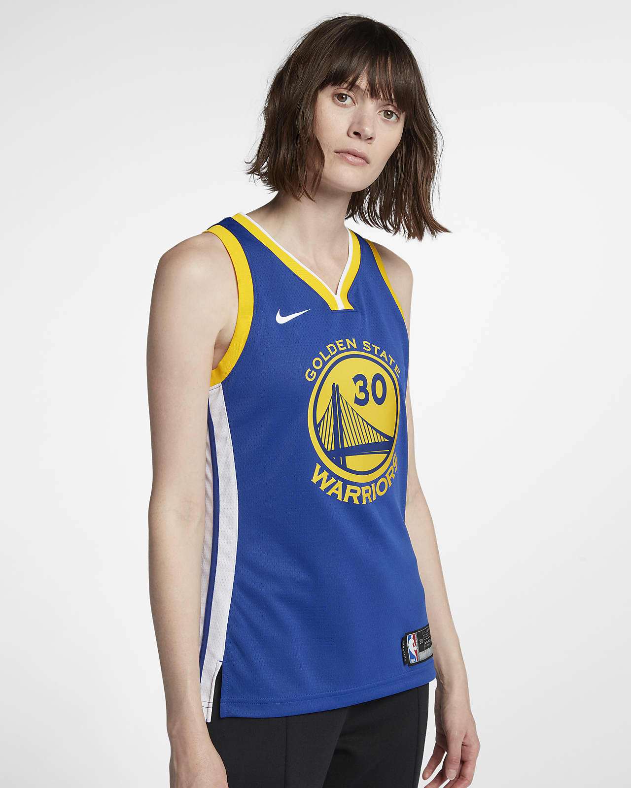 金州勇士队 (Stephen Curry) Icon Edition Swingman Nike NBA Connected Jersey 女子球衣