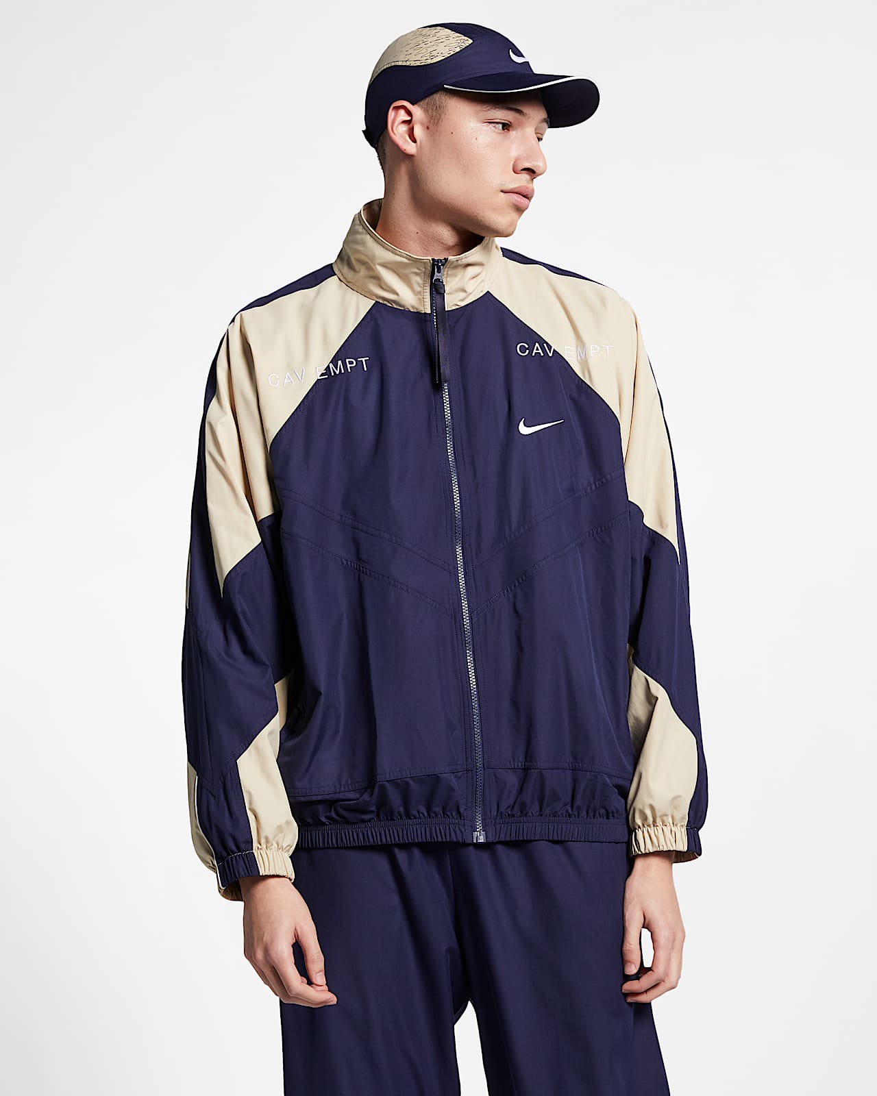 Nike x CAV EMPT track jacket size large. Jacket is - Depop