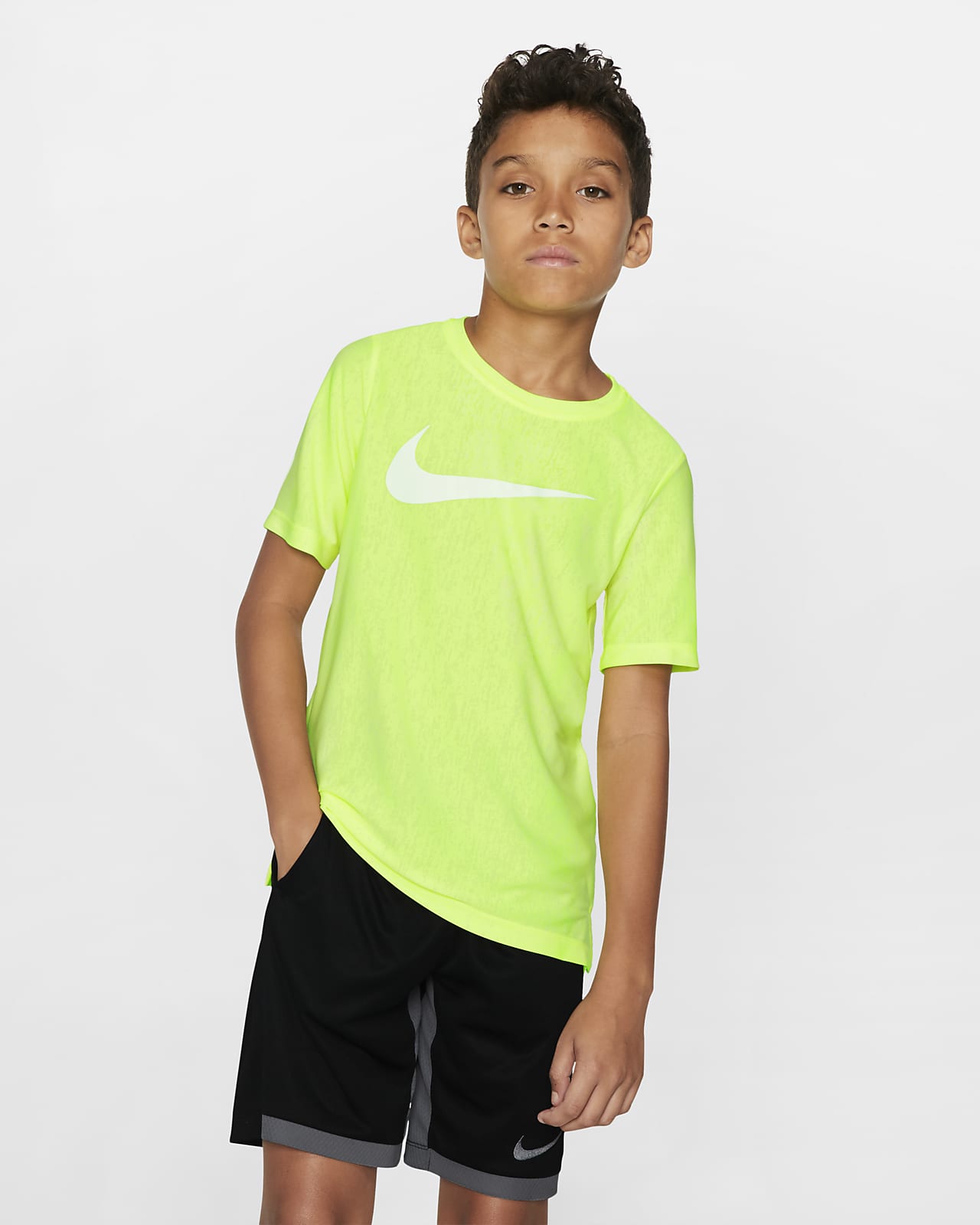 Nike Dri-FIT 大童（男孩）短袖训练上衣