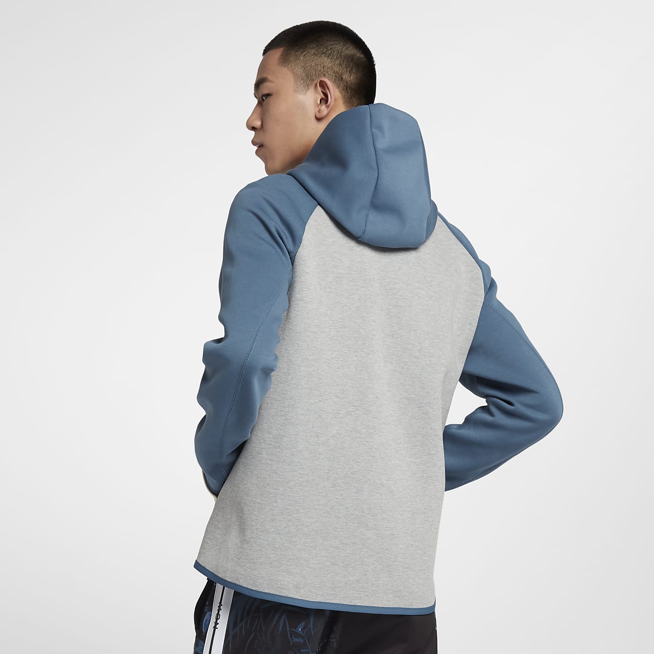 nike sportswear tech fleece 男子全长拉链开襟连帽衫