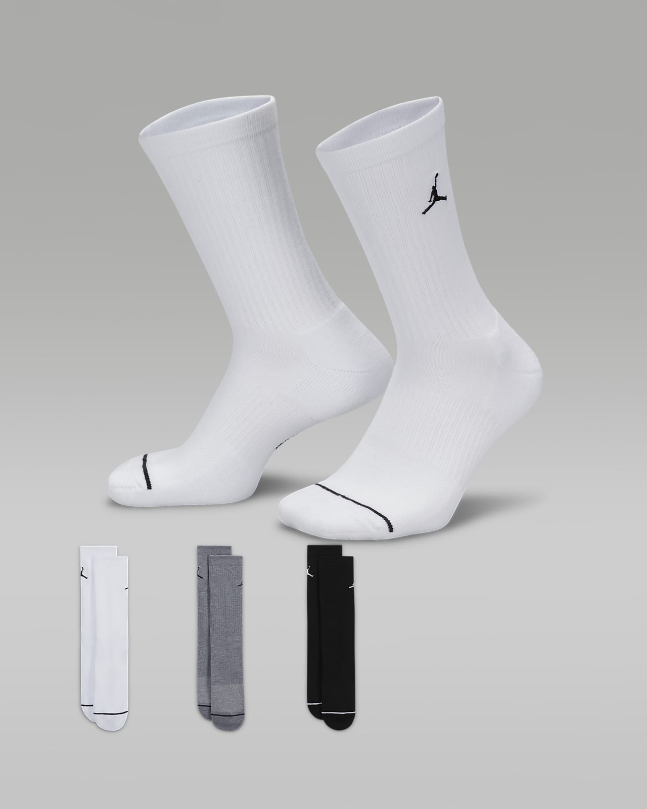 Jordan Everyday 速干中筒运动袜（3 双）