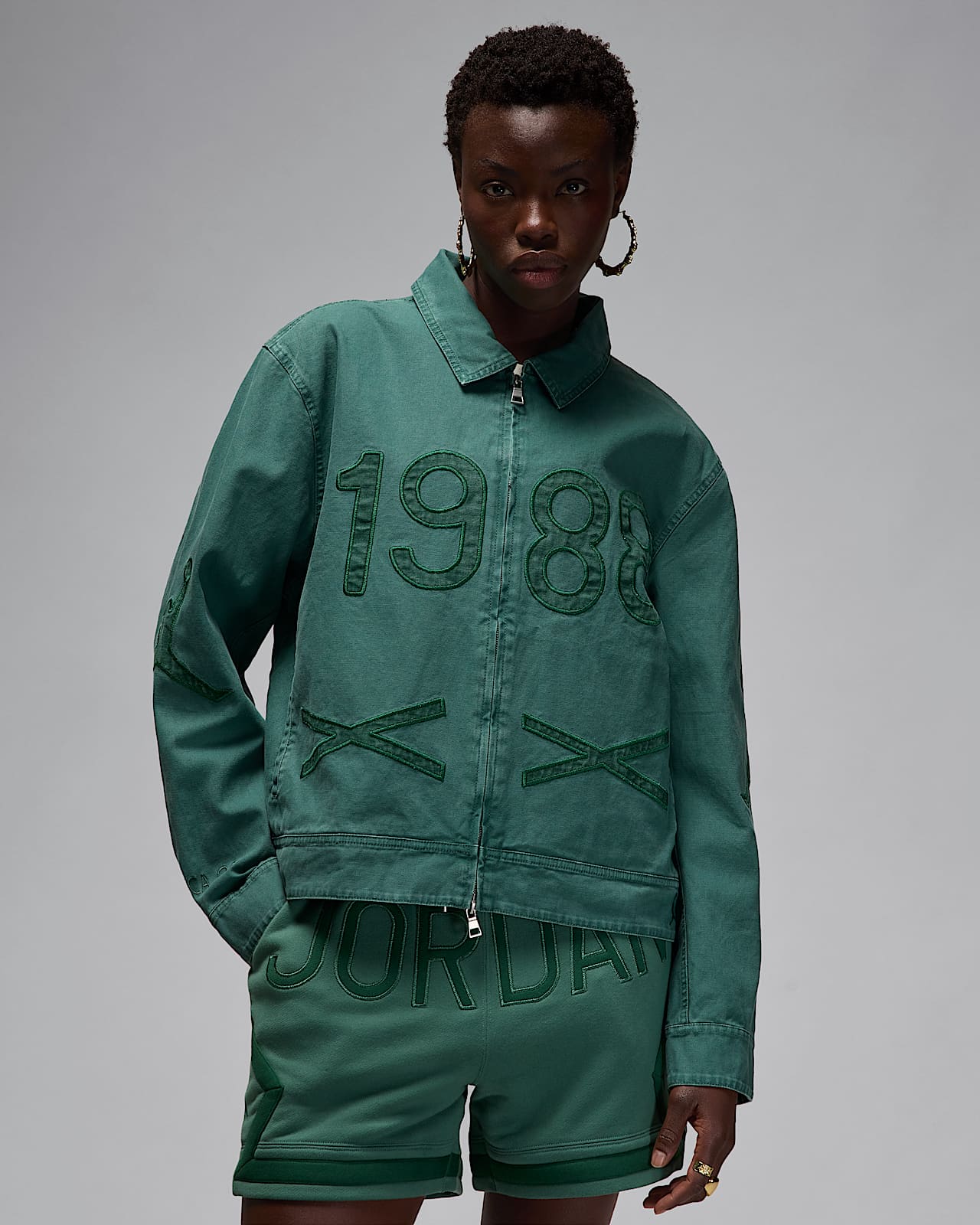 Jordan x Nina Chanel Abney 男/女帆布夹克