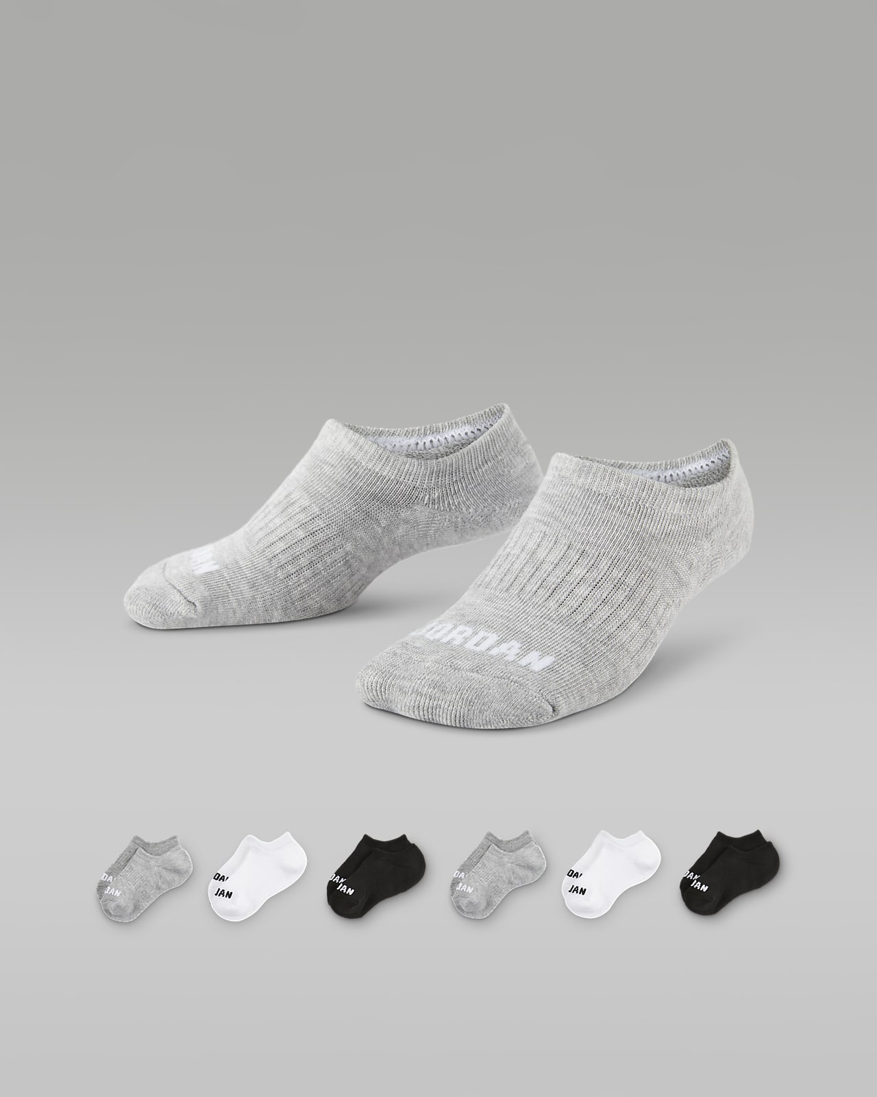 Jordan Sneaker 大童运动船袜（6 双）