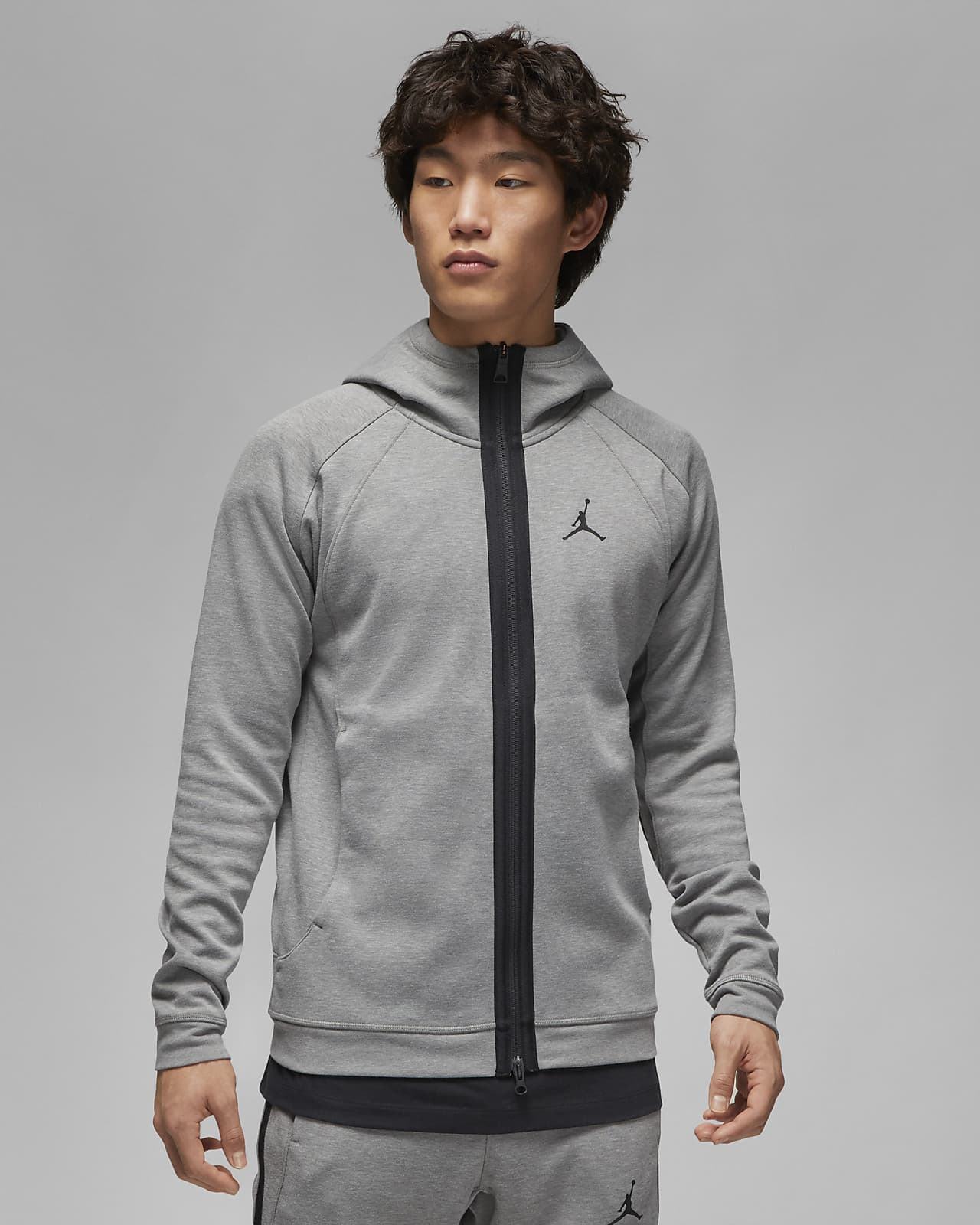 Jordan Dri-FIT Sport 男子速干全长拉链开襟针织连帽衫防晒衣