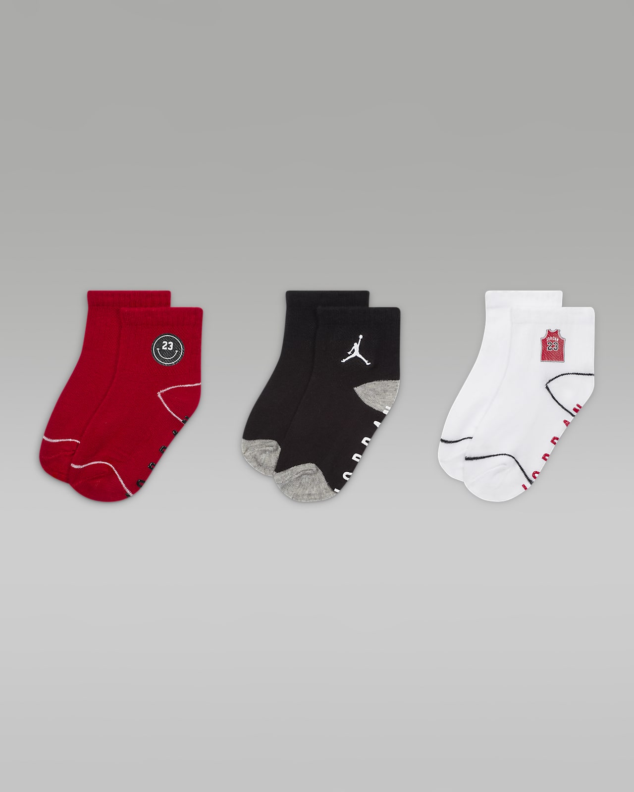 Jordan Icon Patches 婴童运动短袜（3 双）
