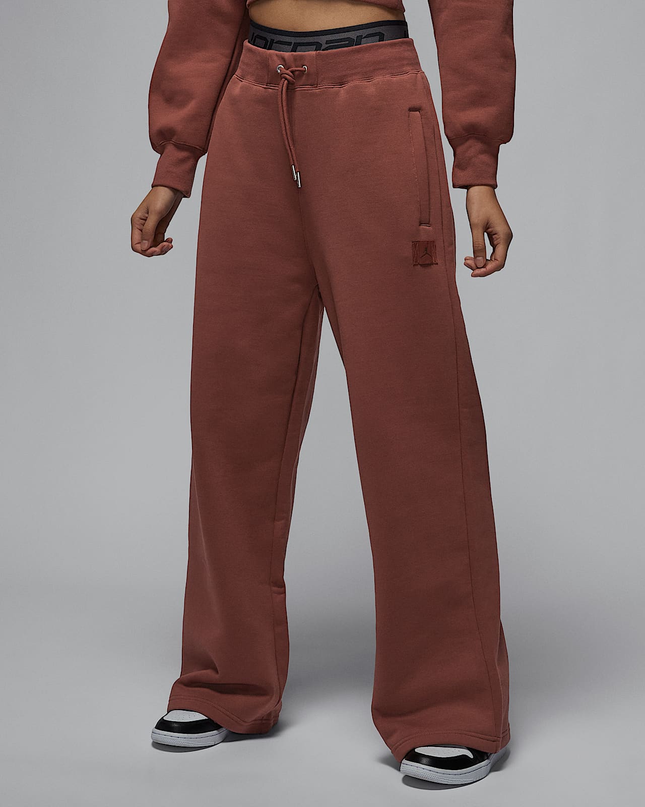 Jordan Flight Fleece 女子加绒直筒长裤