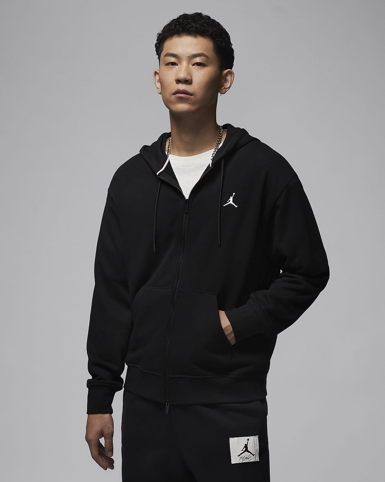 Jordan Brooklyn Fleece 男子全长拉链开襟连帽衫