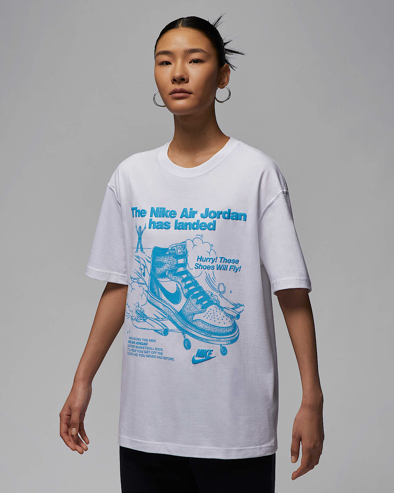 Jordan 女子 Oversize 风印花T恤